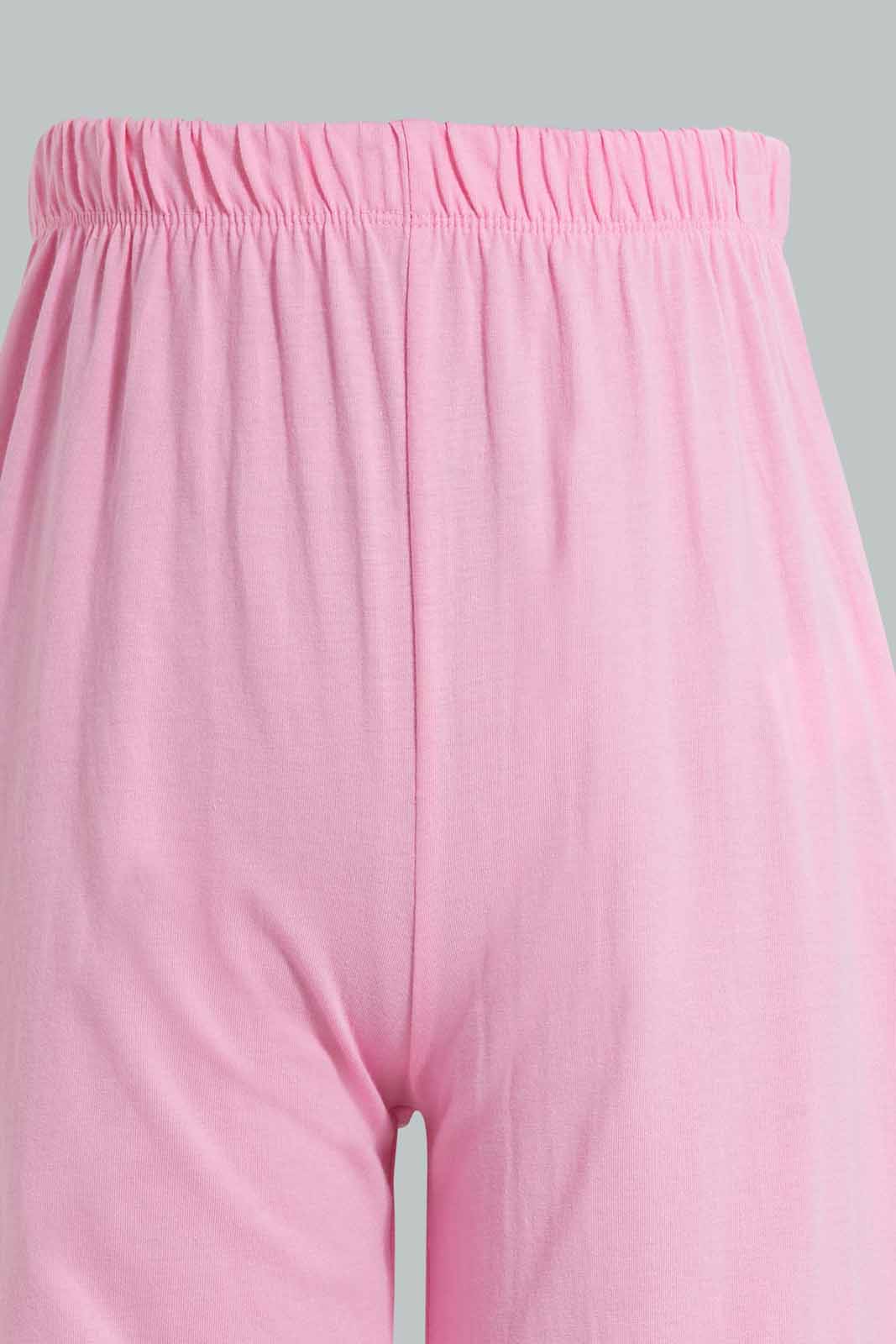 Redtag-Pink-Short-Sets-Pyjama-Sets-Senior-Girls-9 to 14 Years