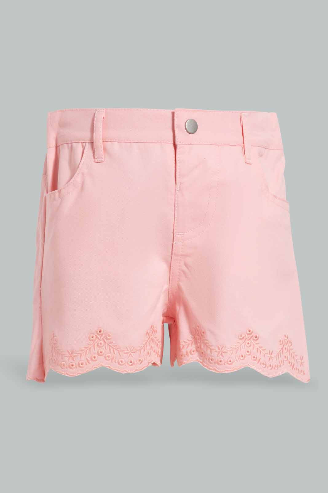 Redtag-White-Flamingo-Artwork-T-Shirt-With-Short-Sets-Infant-Girls-3 to 24 Months