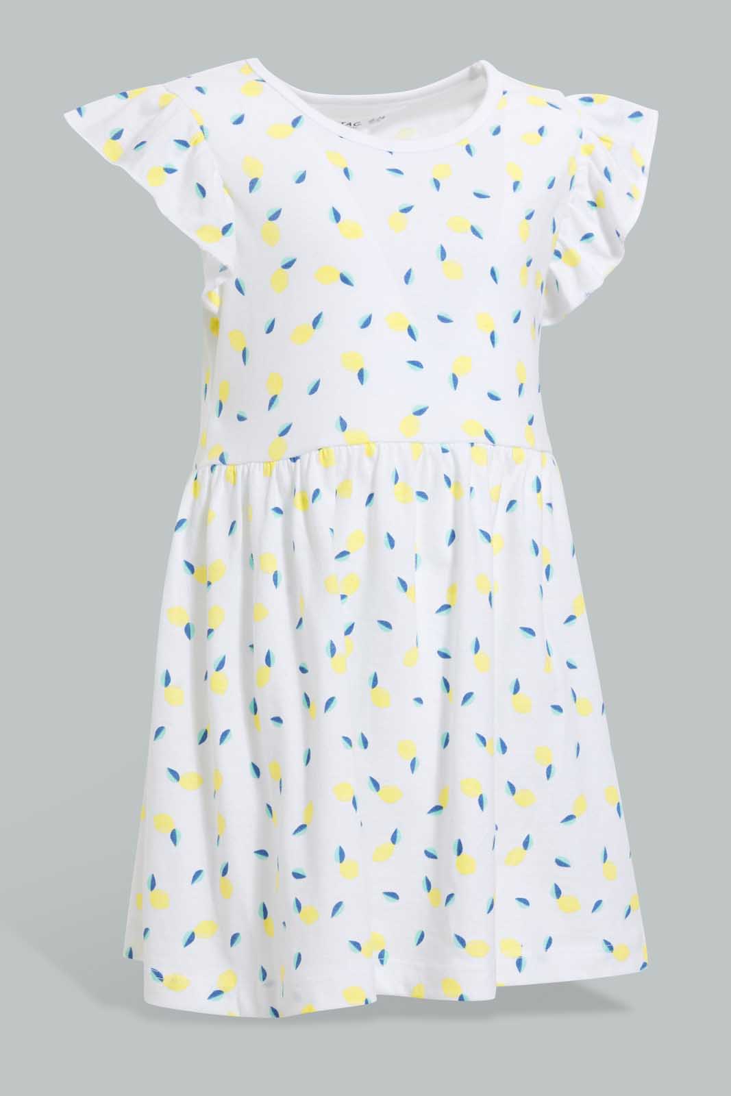 Redtag-Multi-Colour-2Pc-Pack-Knit-Dress-Dresses-Infant-Girls-3 to 24 Months