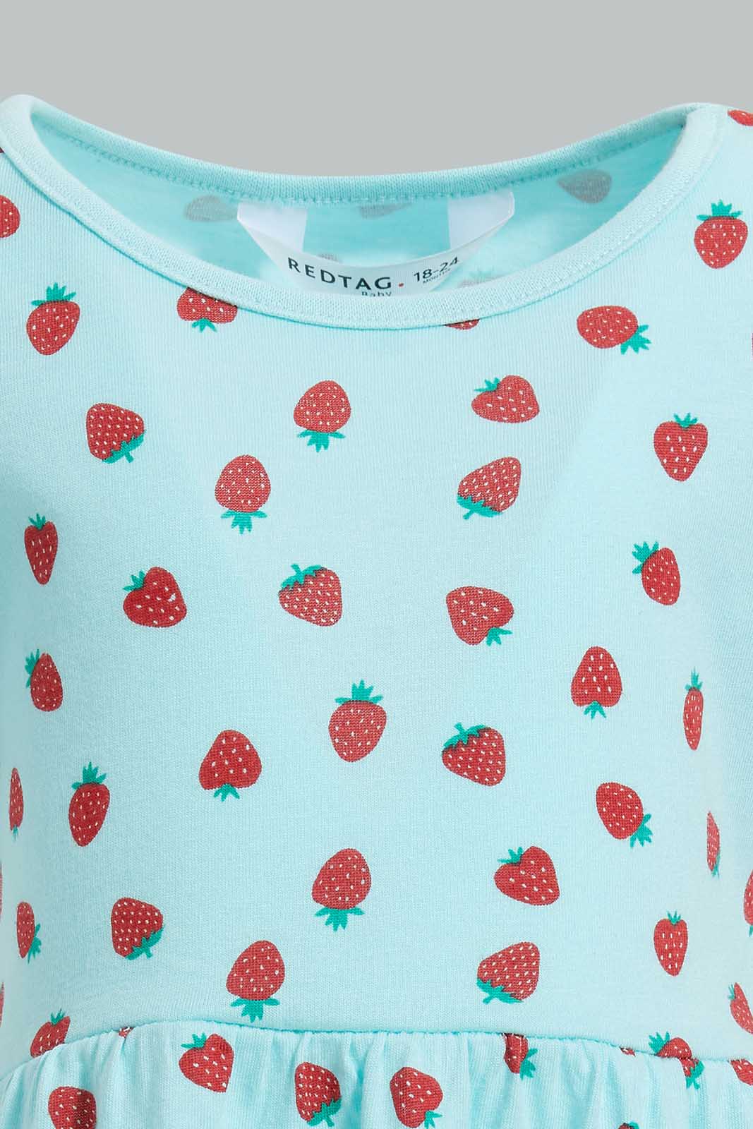Redtag-Multi-Colour-2Pc-Pack-Knit-Dress-Dresses-Infant-Girls-3 to 24 Months