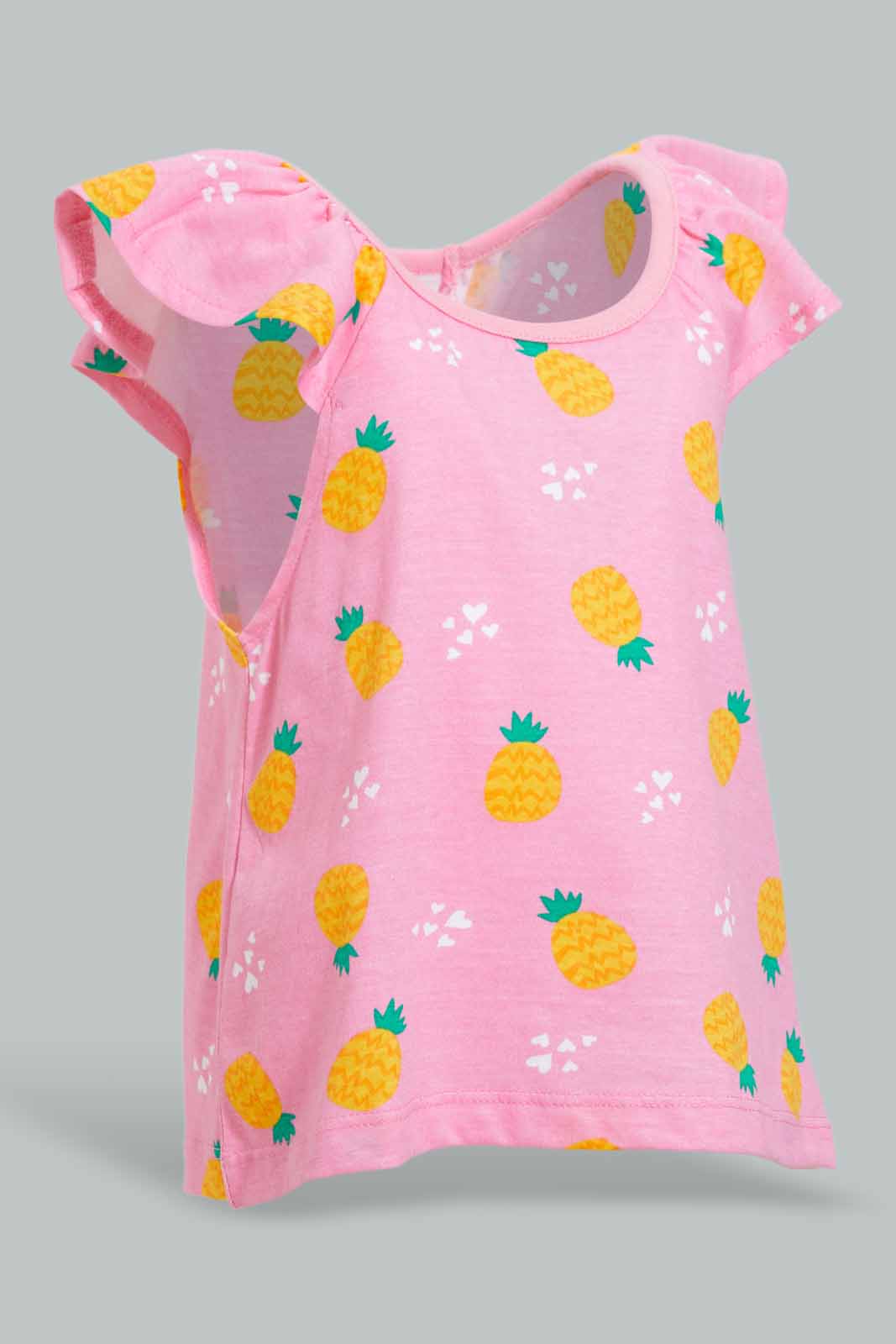 Pink Pineapple Set For Baby Girls (2 Piece)