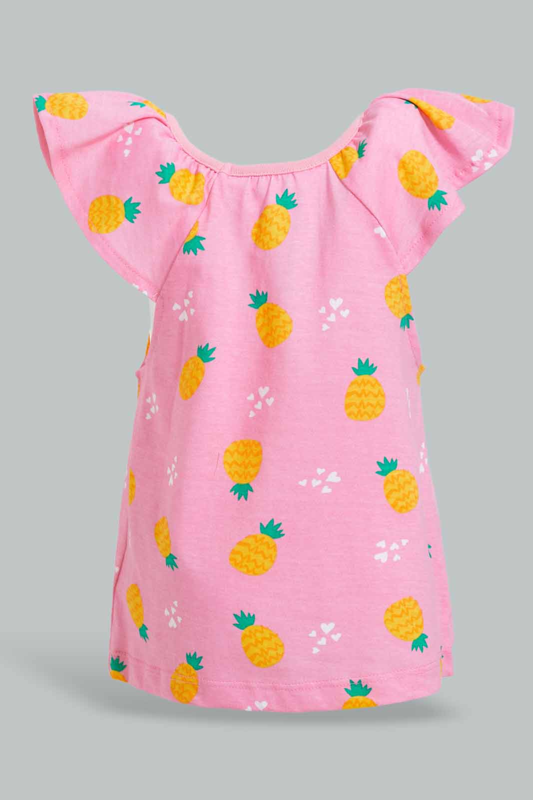 Pink Pineapple Set For Baby Girls (2 Piece)
