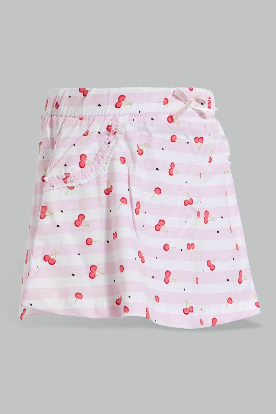 Redtag-Assorted-2Pk-Knit-Skirt-Skirts-Infant-Girls-3 to 24 Months