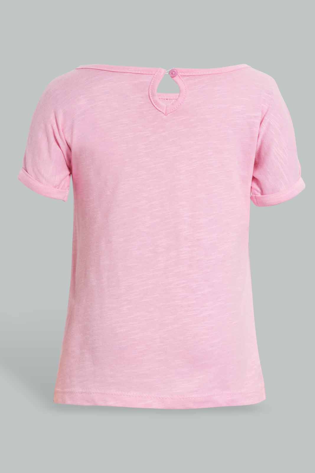 Redtag-Pink-Solid-Top-Blouses-Infant-Girls-3 to 24 Months