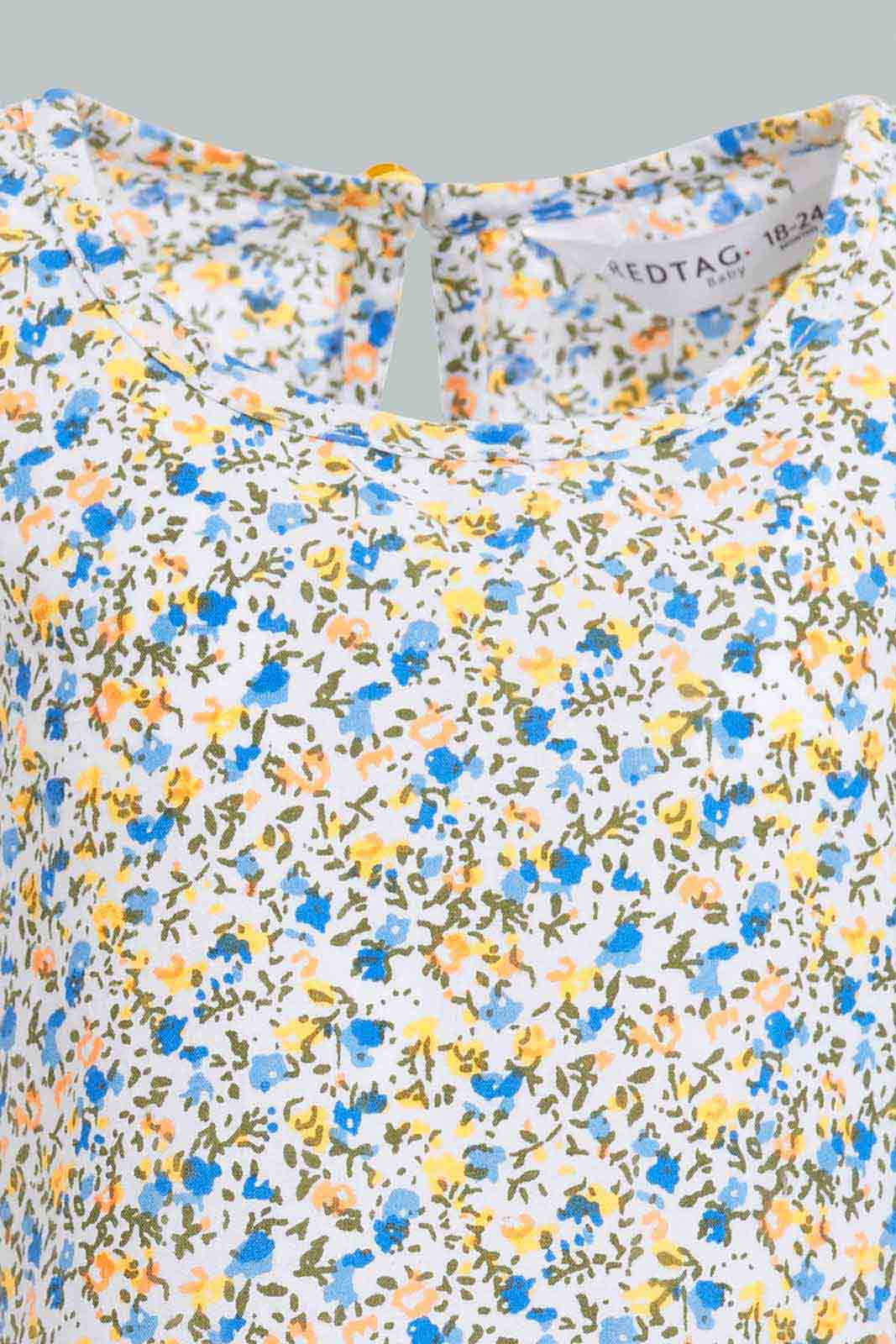 Redtag-Multi-Colour-Frill-Hem-Sleevelsess-Blouse-Category:Blouses,-Colour:Assorted,-Deals:New-In,-Filter:Infant-Girls-(3-to-24-Mths),-ING-Blouses,-New-In-ING-APL,-Non-Sale,-S22D,-Section:Girls-(0-to-14Yrs)-Infant-Girls-3 to 24 Months