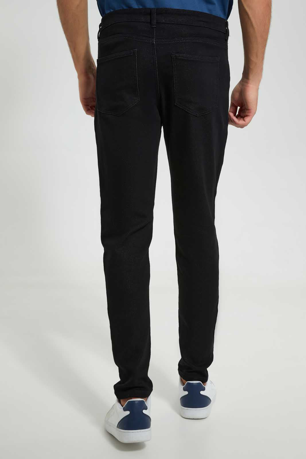 Redtag-Black-5-Pocket-Knit-Denim-Jean-Category:Jeans,-Colour:Black,-Deals:New-In,-Filter:Men's-Clothing,-Men-Jeans,-New-In-Men,-Non-Sale,-Section:Men,-TBL,-W22O-Men's-