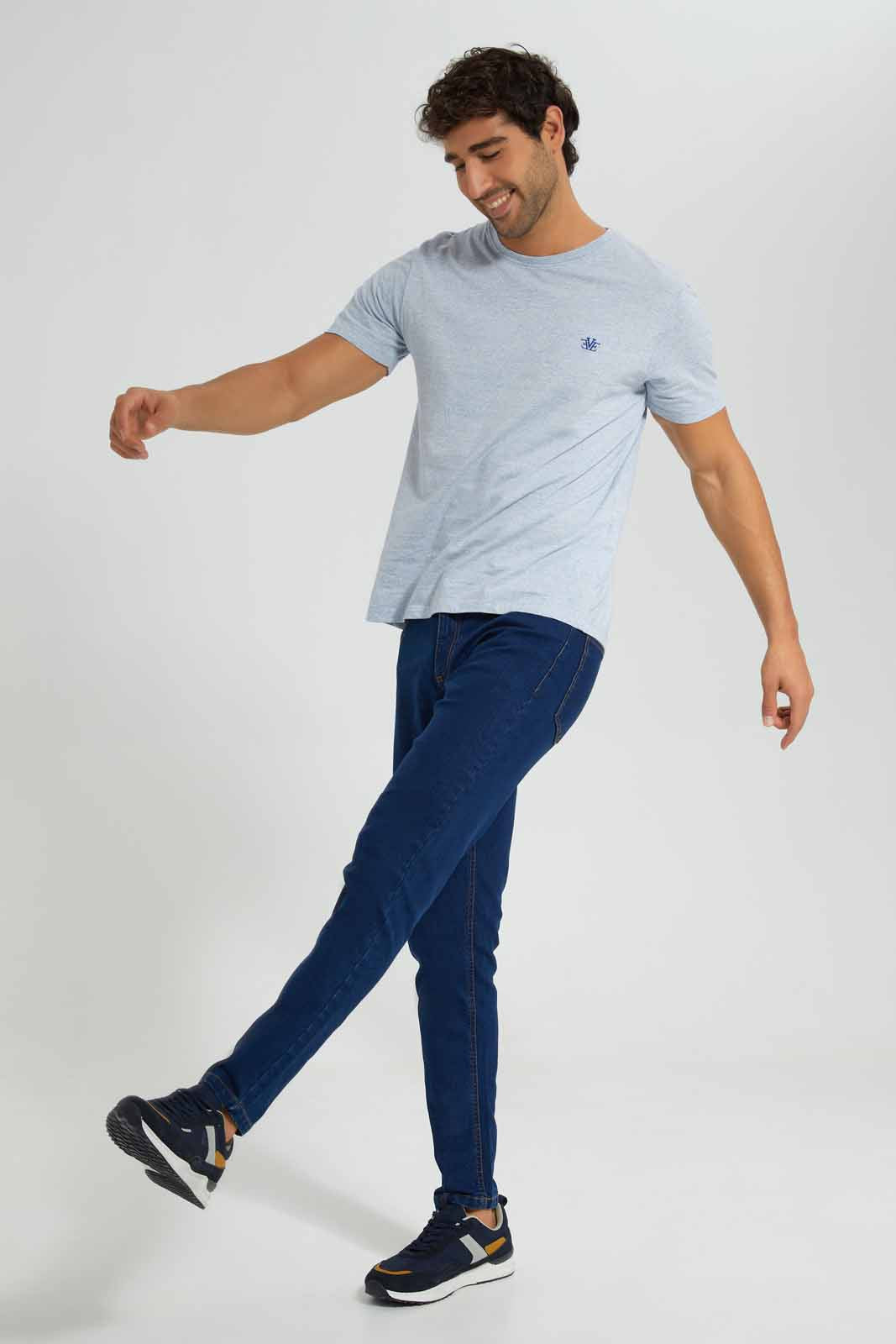 Redtag-Blue-Pin-Stripe-With-Emb-T-Shirt-Category:T-Shirts,-Colour:Blue,-Deals:New-In,-Filter:Men's-Clothing,-Men-T-Shirts,-New-In-Men,-Non-Sale,-S22C,-Section:Men-Men's-