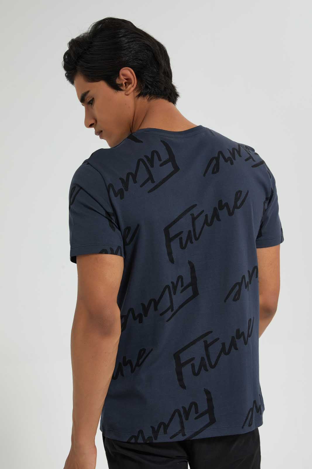 Redtag-Dark-Grey-Printed-T-Shirt-All-Over-Prints-Men's-