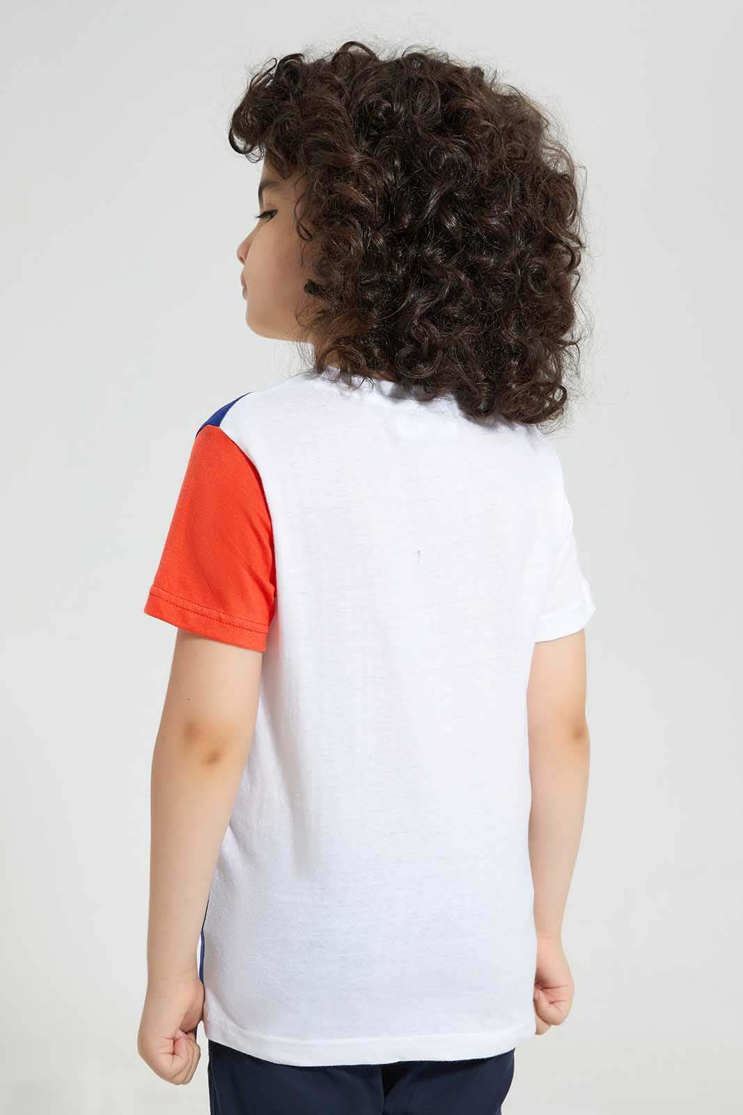 White Next Level Print T Shirt
