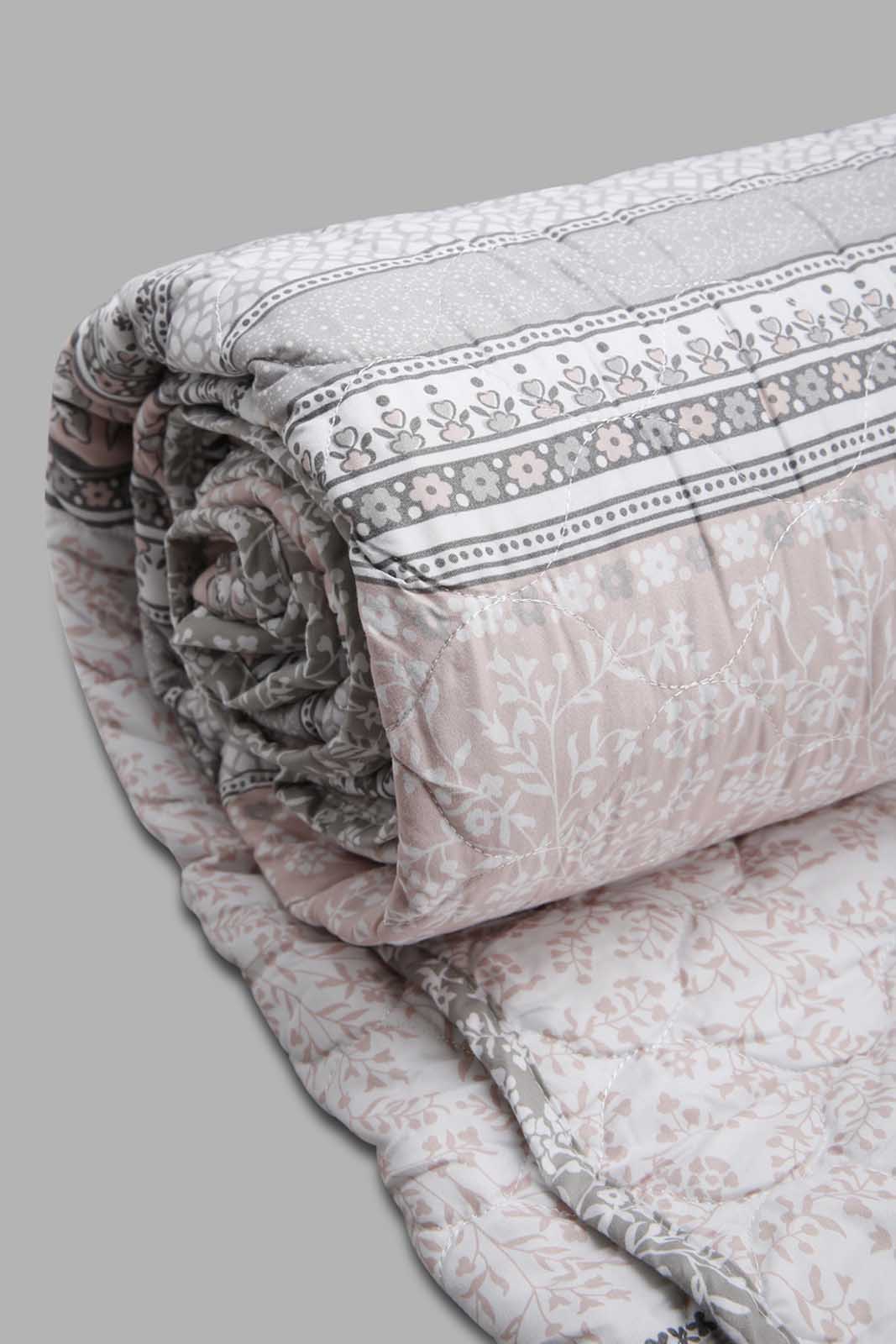 Redtag-Multi-Colour-2-Piece-Floral-Printed-Quilt-Set-
(Single-Size)-Category:Quilts,-Colour:Multicolour,-Deals:New-In,-Filter:Home-Bedroom,-HMW-BED-Quilts,-New-In-HMW-BED,-Non-Sale,-Section:Homewares,-W22O-Home-Bedroom-