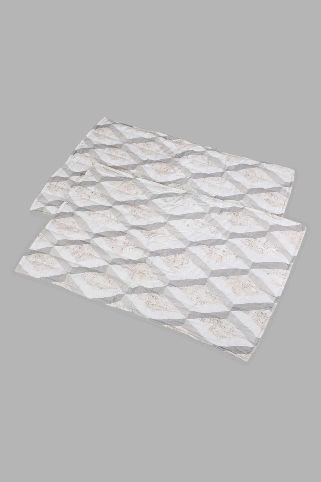 Redtag-Beige-3-Piece-Geometric-Printed-Quilt-Set-
(Double-Size)-Category:Quilts,-Colour:Beige,-Deals:New-In,-Filter:Home-Bedroom,-HMW-BED-Quilts,-New-In-HMW-BED,-Non-Sale,-Section:Homewares,-W22O-Home-Bedroom-