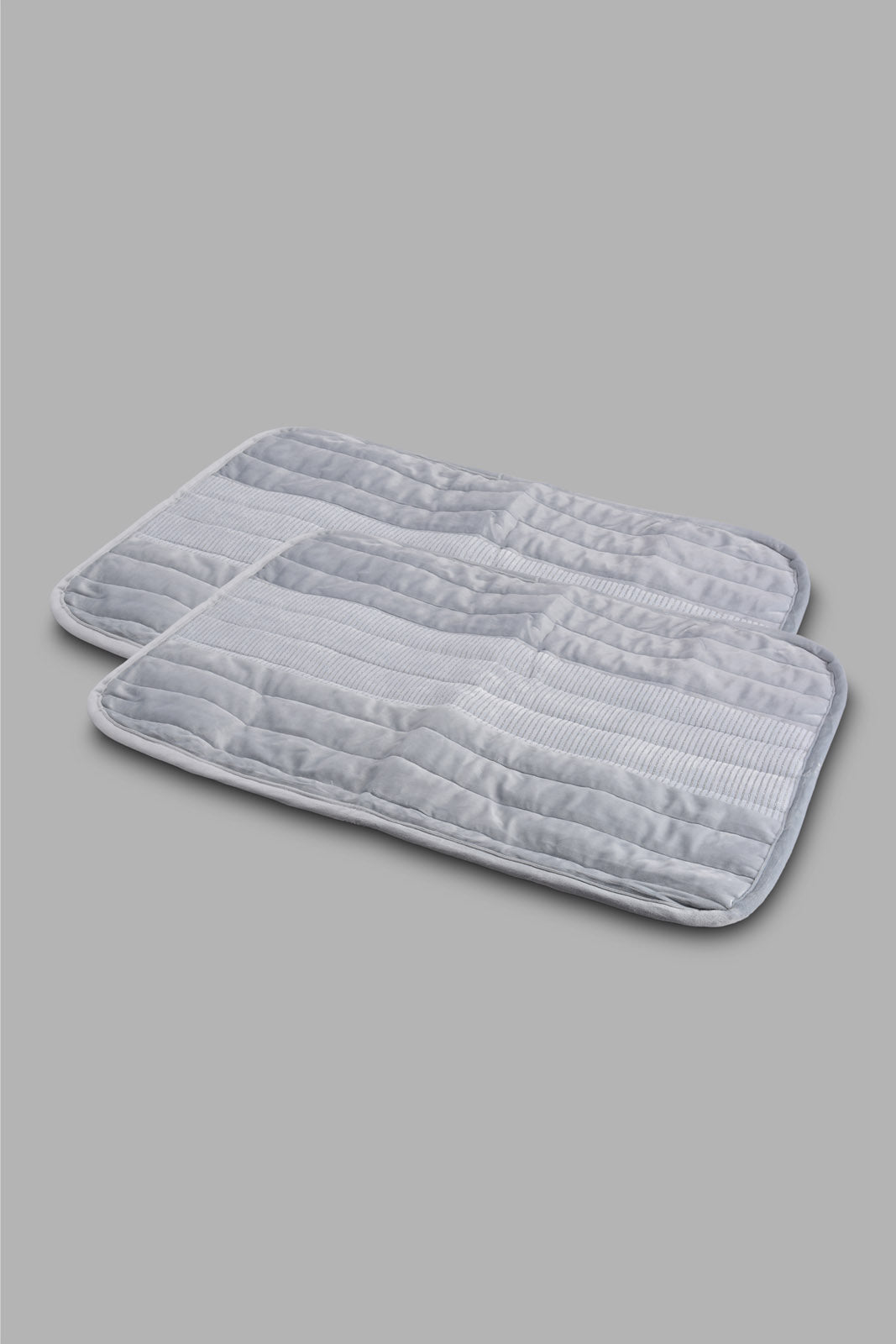 Grey Velvet 3-Piece Quilt (Double Size)