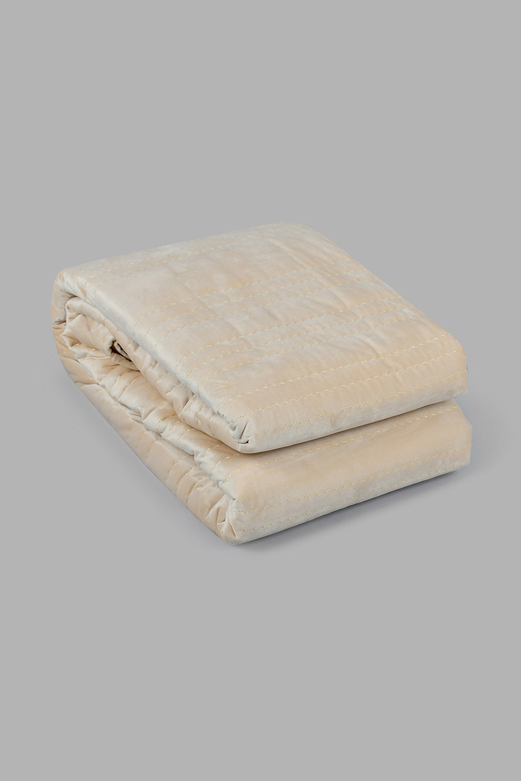 Redtag-Beige-Velvet-3-Piece-Quilt-With-Zig-Zag
(Double-Size)-Category:Quilts,-Colour:Beige,-Filter:Home-Bedroom,-HMW-BED-Quilts,-New-In,-New-In-HMW-BED,-Non-Sale,-S22C,-Section:Homewares-Home-Bedroom-