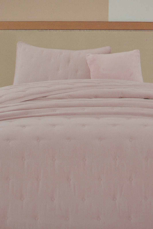 Redtag-Purple-Bedspread-Set-With-Dots-
(Single-Size)-Category:Bedspreads,-Colour:Purple,-Filter:Home-Bedroom,-HMW-BED-Bedspreads,-Non-Sale,-S22C,-Section:Homewares-Home-Bedroom-