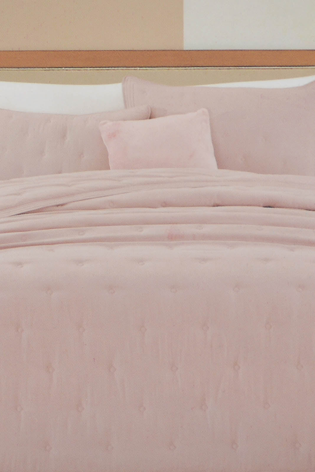 Redtag-Purple-Bedspread-Set-With-Dots-
-(Double-Size)-Category:Bedspreads,-Colour:Purple,-Filter:Home-Bedroom,-HMW-BED-Bedspreads,-Non-Sale,-S22C,-Section:Homewares-Home-Bedroom-