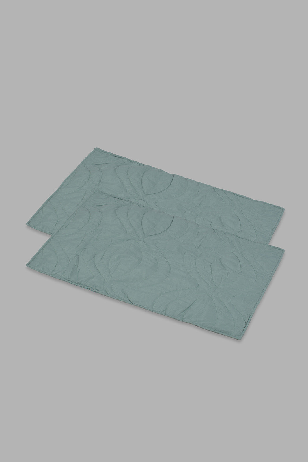 Redtag-Green-Bedspread-Set-With-Frill-
-(Double-Size)-Category:Bedspreads,-Colour:Green,-Filter:Home-Bedroom,-HMW-BED-Bedspreads,-Non-Sale,-S22C,-Section:Homewares-Home-Bedroom-