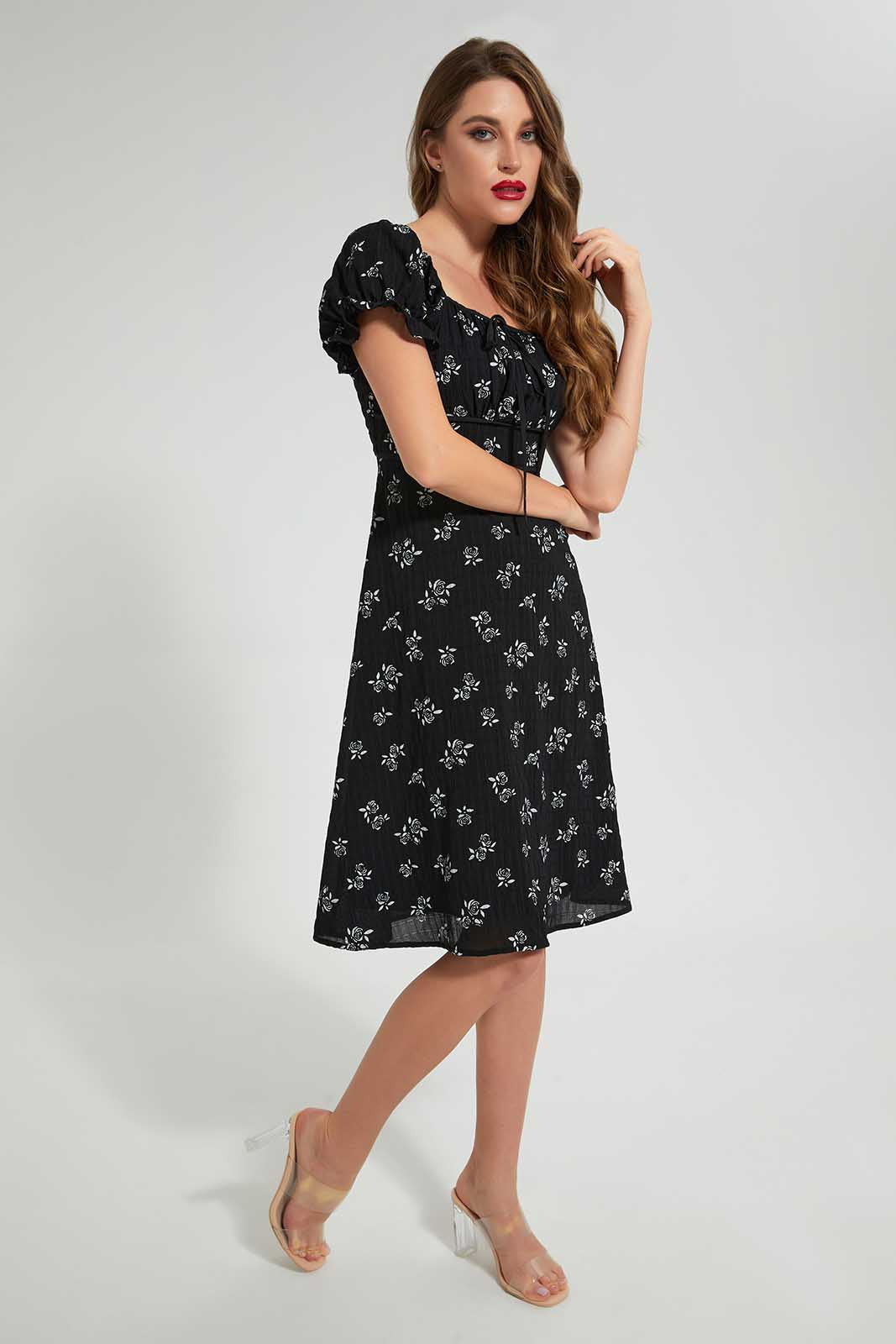 Redtag-Assorted-Dress-With-String-At-Front-Dresses-Women's-