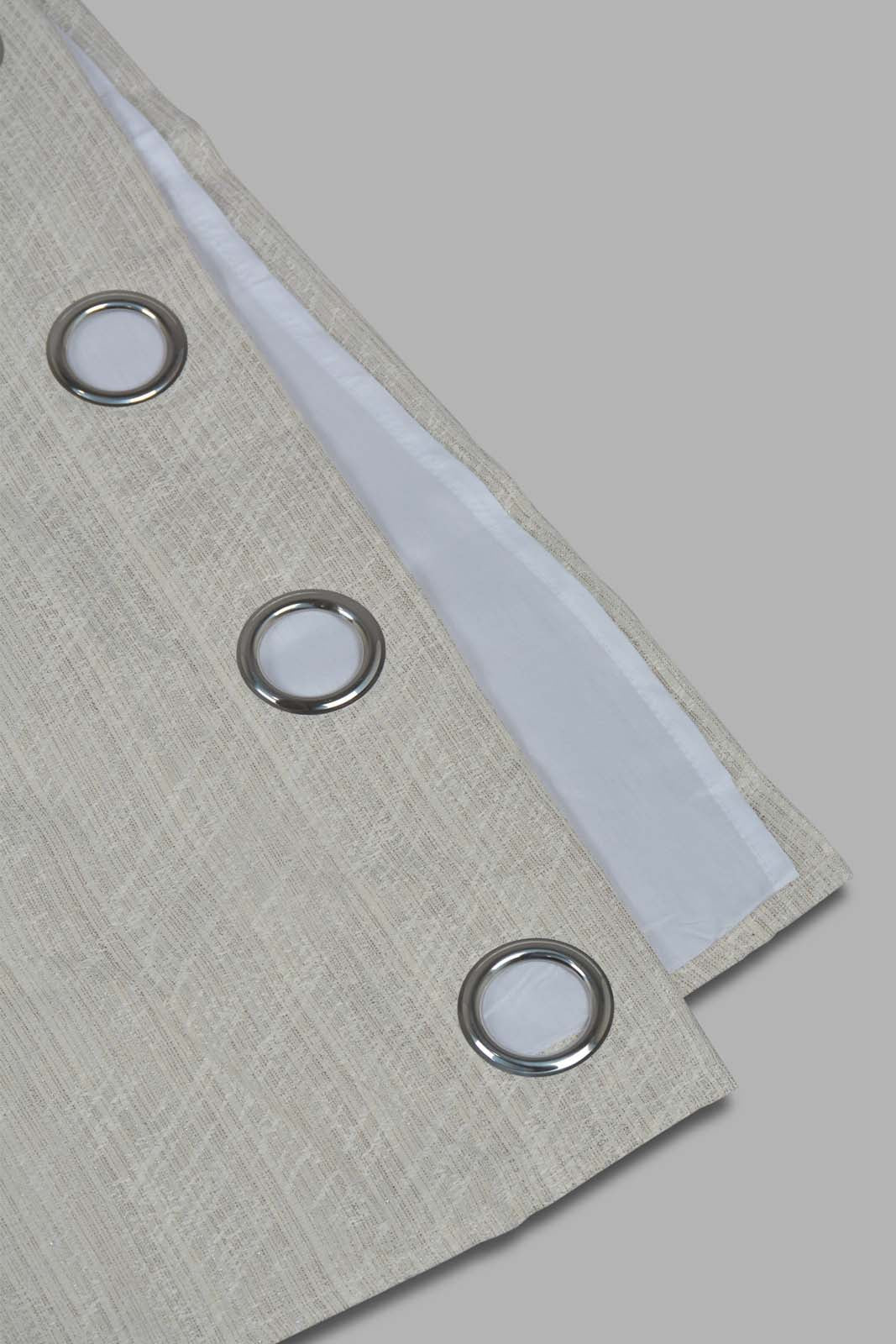 Redtag-Beige-2-Piece-Jacquard-Curtain-Pair-With-Lining-Category:Curtains,-Colour:Beige,-Filter:Home-Bedroom,-HMW-BED-Curtains,-Non-Sale,-S22C,-Section:Homewares-Home-Bedroom-