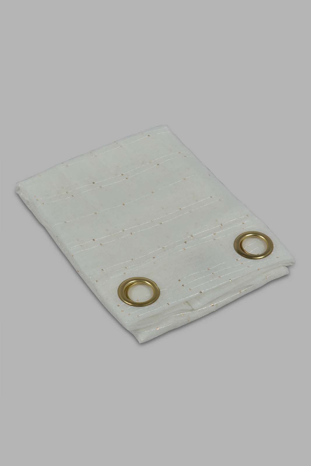 Redtag-Ivory-1-Piece-Stripes-Sheer-Curtain-Category:Curtains,-Colour:Ivory,-Filter:Home-Bedroom,-HMW-BED-Curtains,-Non-Sale,-S22C,-Section:Homewares-Home-Bedroom-