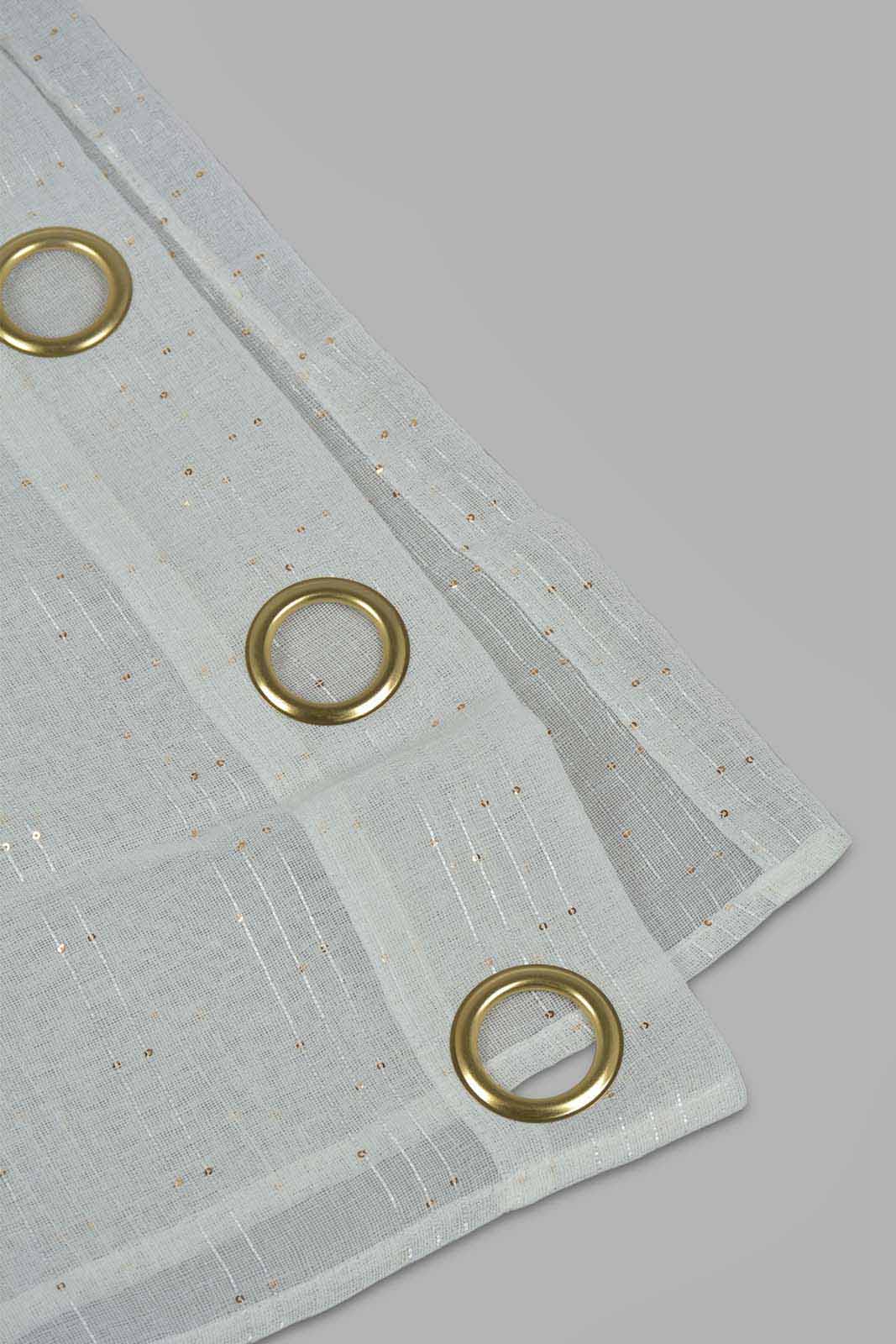Redtag-Ivory-1-Piece-Stripes-Sheer-Curtain-Category:Curtains,-Colour:Ivory,-Filter:Home-Bedroom,-HMW-BED-Curtains,-Non-Sale,-S22C,-Section:Homewares-Home-Bedroom-