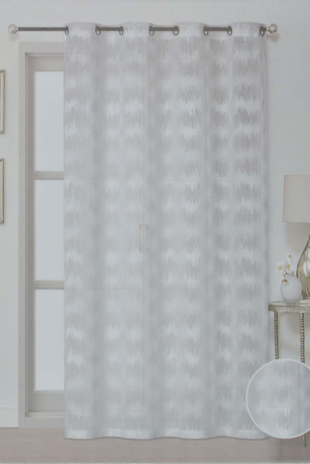 Redtag-White-1-Piece-Geometric-Sheer-Curtain-Category:Curtains,-Colour:White,-Filter:Home-Bedroom,-HMW-BED-Curtains,-Non-Sale,-S22C,-Section:Homewares-Home-Bedroom-