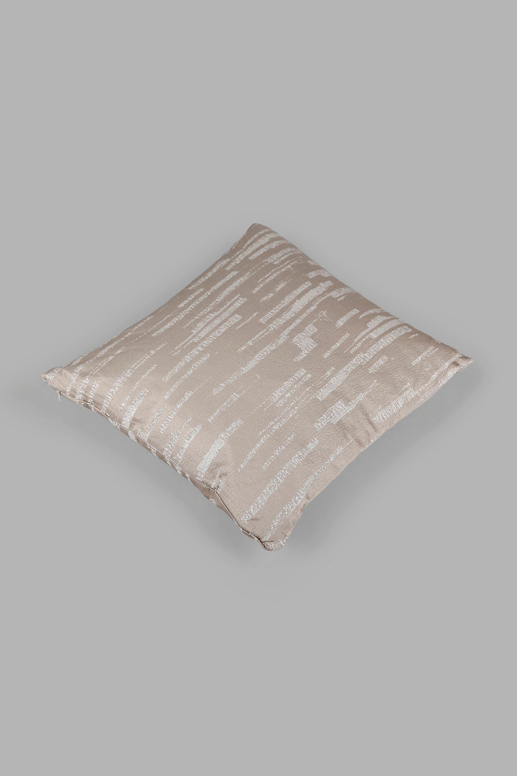 Redtag-Beige-Stripe-Jacquard-Cushion-Category:Cushions,-Colour:Beige,-Deals:New-In,-Filter:Home-Bedroom,-HMW-BED-Cushions,-New-In-HMW-BED,-Non-Sale,-Section:Homewares,-W22A-Home-Bedroom-