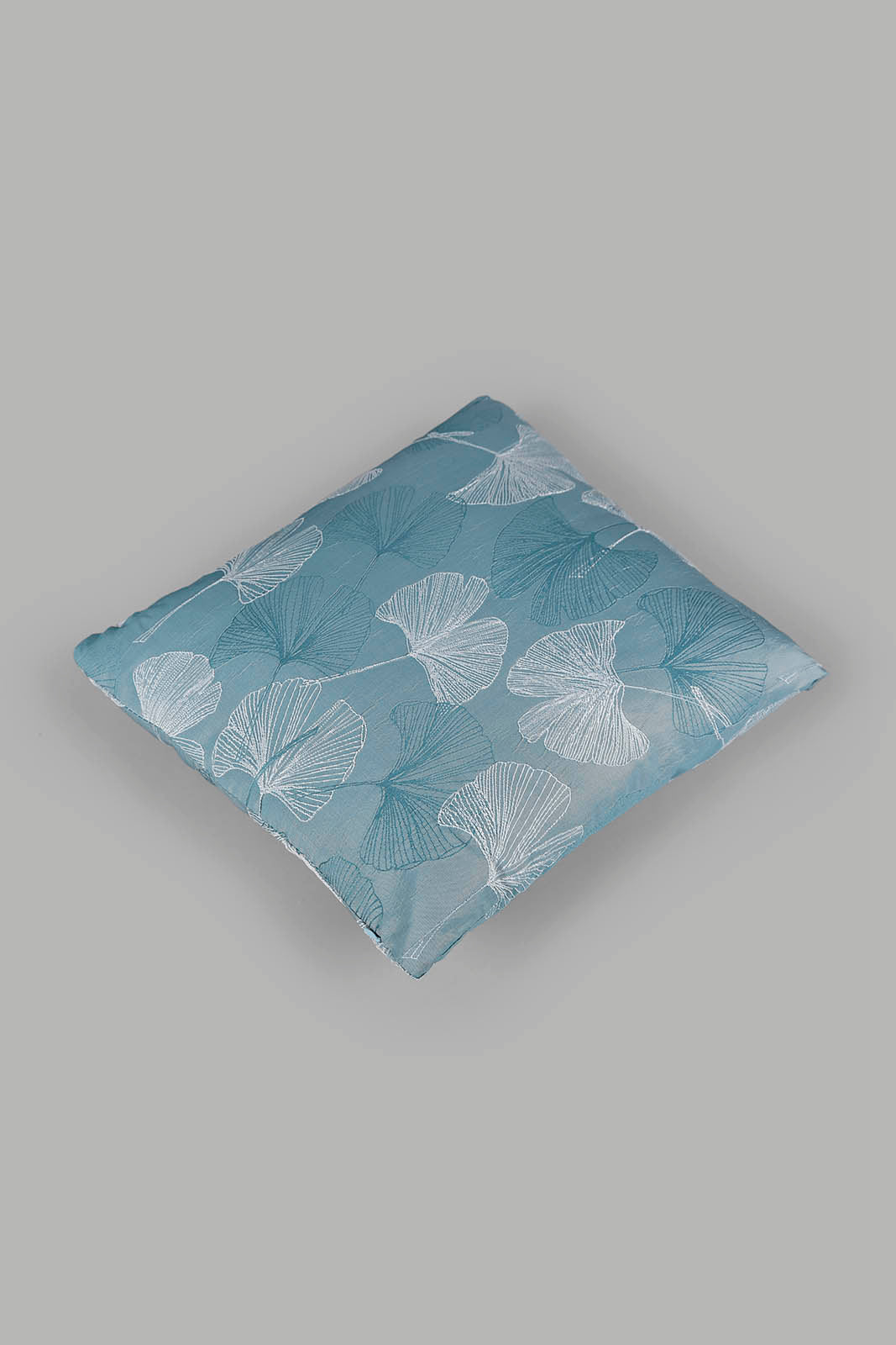 Redtag-Teal-Floral-Jacquard-Cushion-Category:Cushions,-Colour:Teal,-Deals:New-In,-Filter:Home-Bedroom,-HMW-BED-Cushions,-New-In-HMW-BED,-Non-Sale,-Section:Homewares,-W22A-Home-Bedroom-