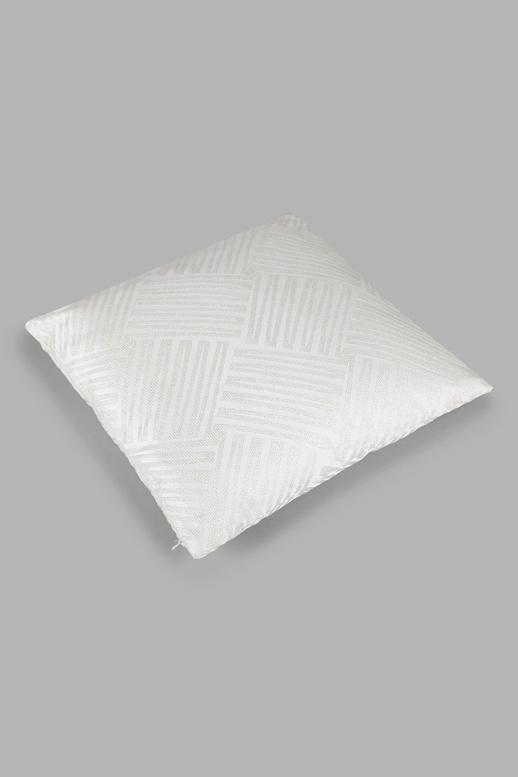 Redtag-Grey-Floral-Jacquard-Cushion-Category:Cushions,-Colour:Grey,-ContentTest,-Deals:New-In,-Filter:Home-Bedroom,-HMW-BED-Cushions,-New-In-HMW-BED,-Non-Sale,-Section:Homewares,-W22A-Home-Bedroom-