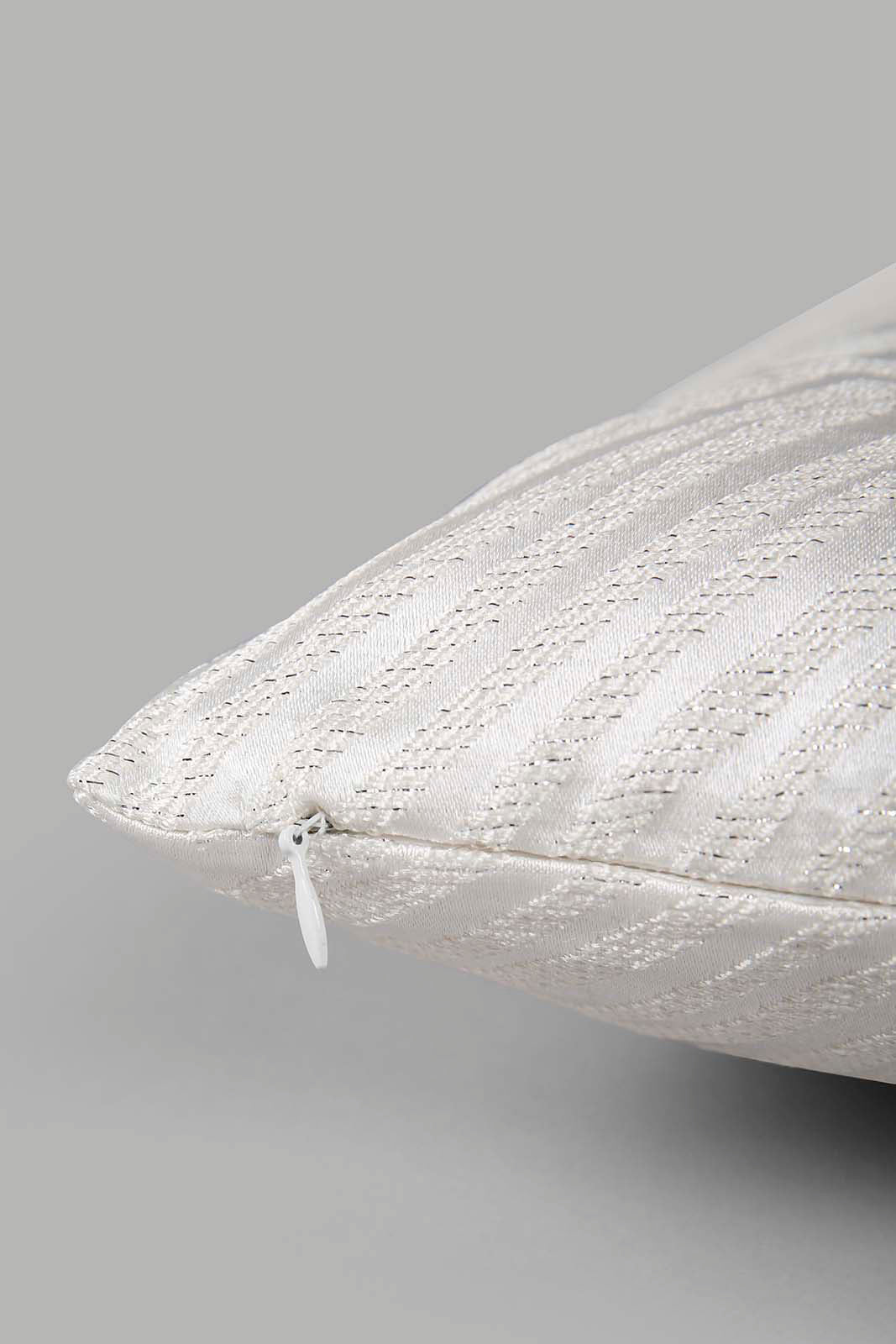 Redtag-Grey-Floral-Jacquard-Cushion-Category:Cushions,-Colour:Grey,-ContentTest,-Deals:New-In,-Filter:Home-Bedroom,-HMW-BED-Cushions,-New-In-HMW-BED,-Non-Sale,-Section:Homewares,-W22A-Home-Bedroom-