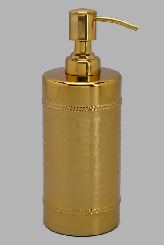 Gold Hammered Lotion Dispenser