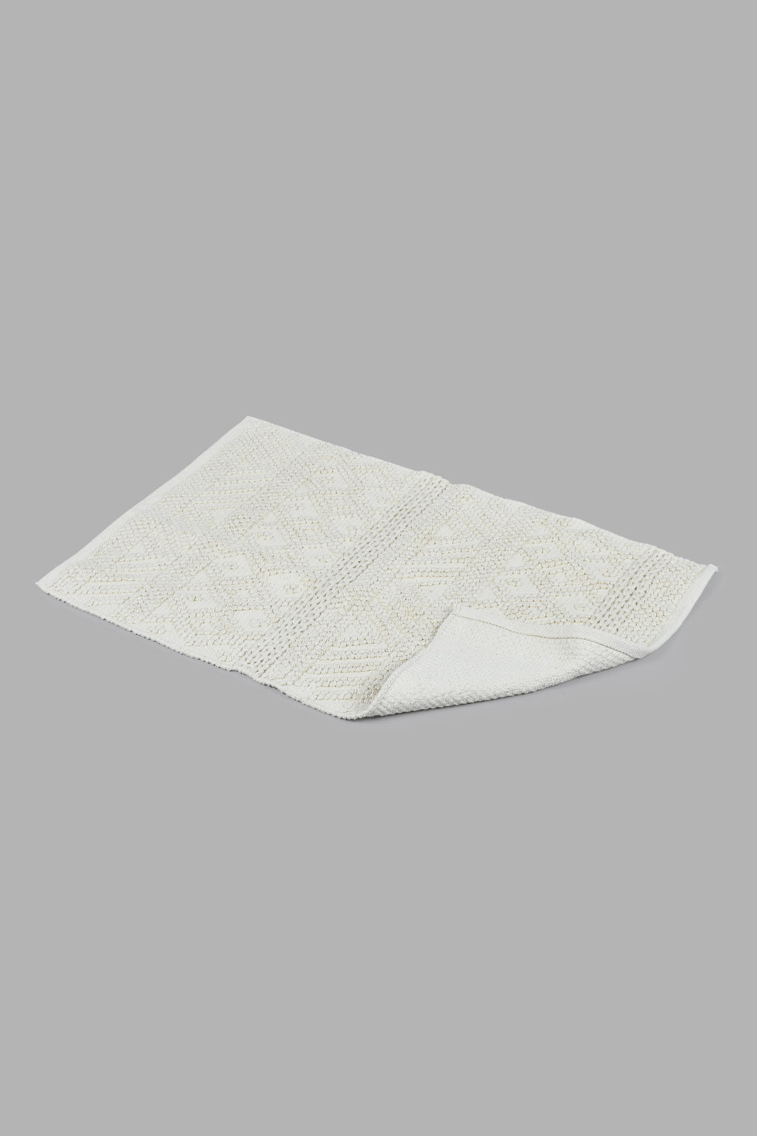 White Boho Pattern Dhurrie