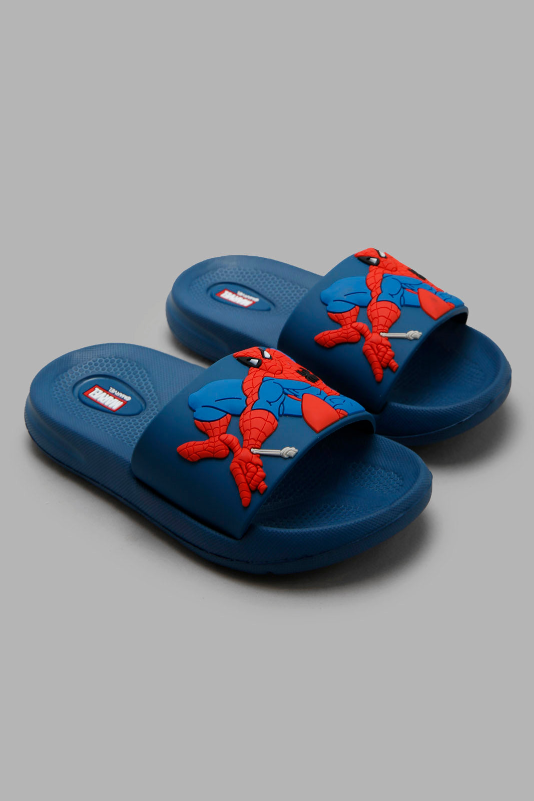 Redtag-Navy-Spiderman-Character-Slide-BOY-Flip-Flops,-Category:Flip-Flops,-CHR,-Colour:Navy,-Deals:New-In,-Filter:Boys-Footwear-(3-to-5-Yrs),-New-In-BOY-FOO,-Non-Sale,-Section:Boys-(0-to-14Yrs),-W22O-Boys-3 to 5 Years