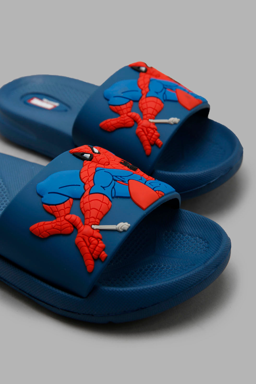 Redtag-Navy-Spiderman-Character-Slide-BOY-Flip-Flops,-Category:Flip-Flops,-CHR,-Colour:Navy,-Deals:New-In,-Filter:Boys-Footwear-(3-to-5-Yrs),-New-In-BOY-FOO,-Non-Sale,-Section:Boys-(0-to-14Yrs),-W22O-Boys-3 to 5 Years