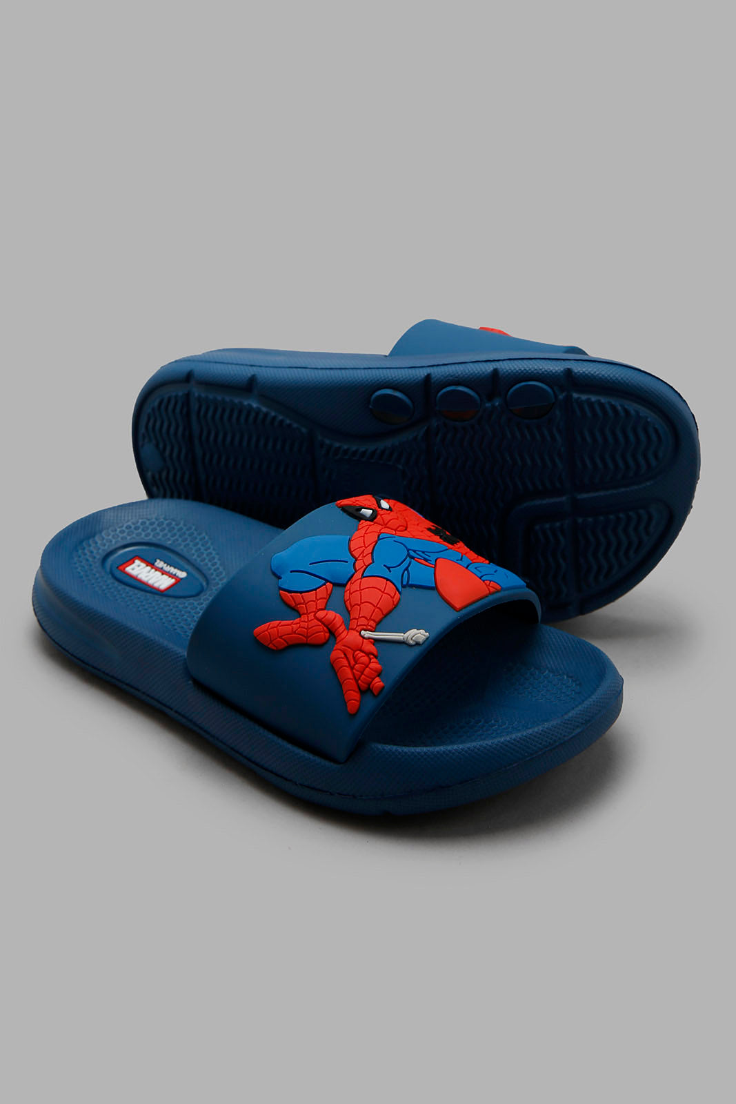 Redtag-Navy-Spiderman-Character-Slide-BOY-Flip-Flops,-Category:Flip-Flops,-CHR,-Colour:Navy,-Deals:New-In,-Filter:Boys-Footwear-(3-to-5-Yrs),-New-In-BOY-FOO,-Non-Sale,-Section:Boys-(0-to-14Yrs),-W22O-Boys-3 to 5 Years