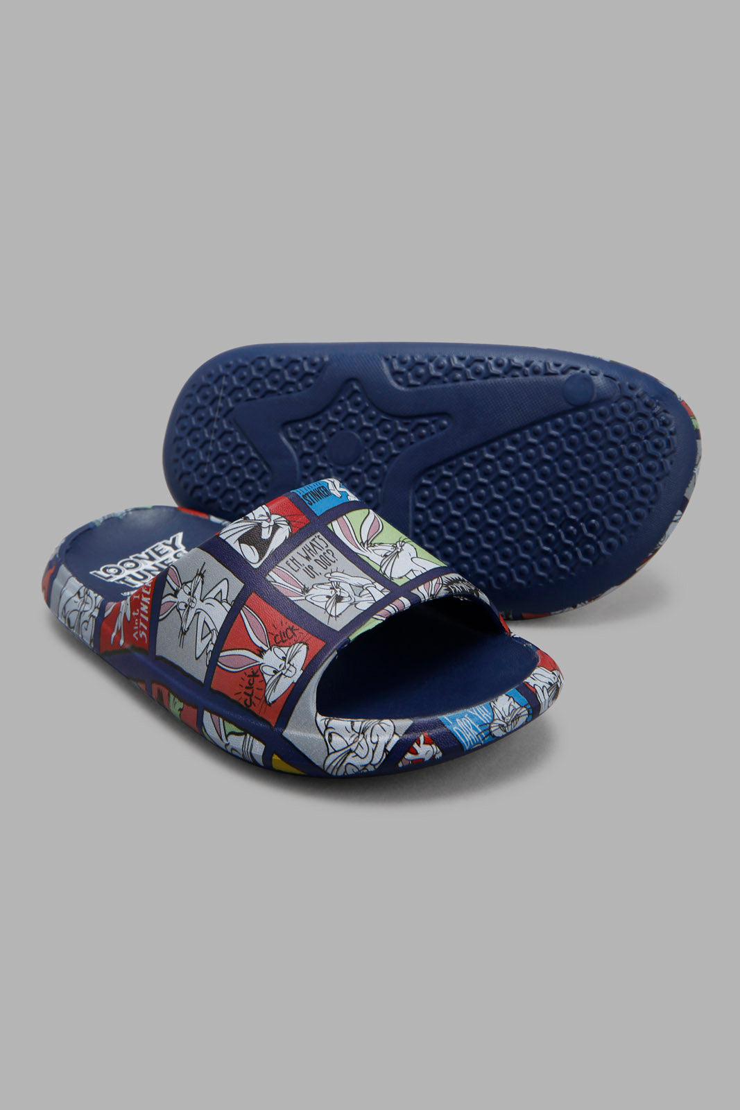 Redtag-Assorted-Looney-Tunes-Printed-Slide-BOY-Flip-Flops,-Category:Flip-Flops,-CHR,-Colour:Assorted,-Filter:Boys-Footwear-(3-to-5-Yrs),-New-In,-New-In-BOY-FOO,-Non-Sale,-Section:Boys-(0-to-14Yrs),-W22O-Boys-3 to 5 Years