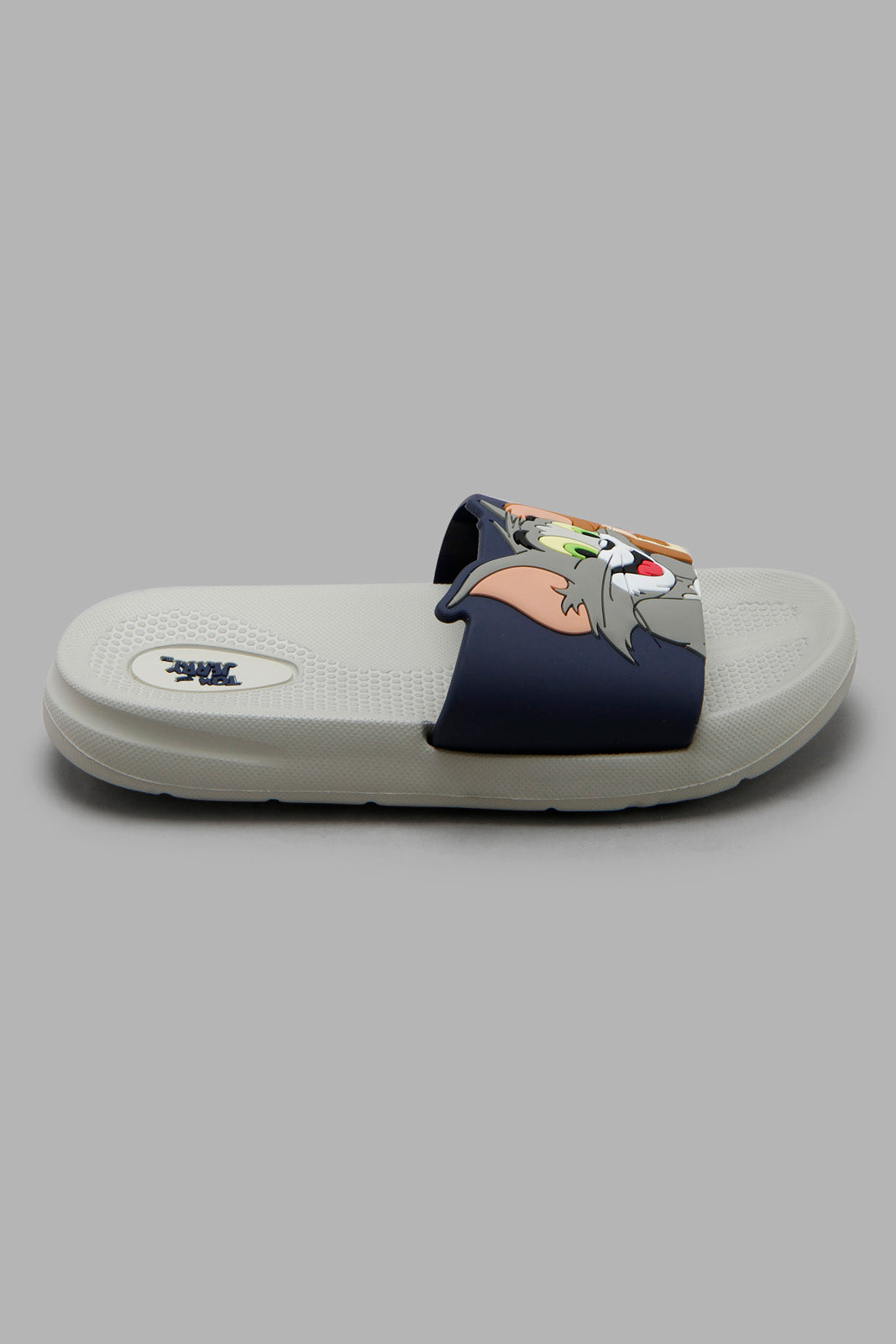 Redtag-Grey-Tom-And-Jerry-Character-Slide-BOY-Flip-Flops,-Category:Flip-Flops,-CHR,-Colour:Grey,-Deals:New-In,-Filter:Boys-Footwear-(3-to-5-Yrs),-New-In-BOY-FOO,-Non-Sale,-Section:Boys-(0-to-14Yrs),-W22O-Boys-3 to 5 Years