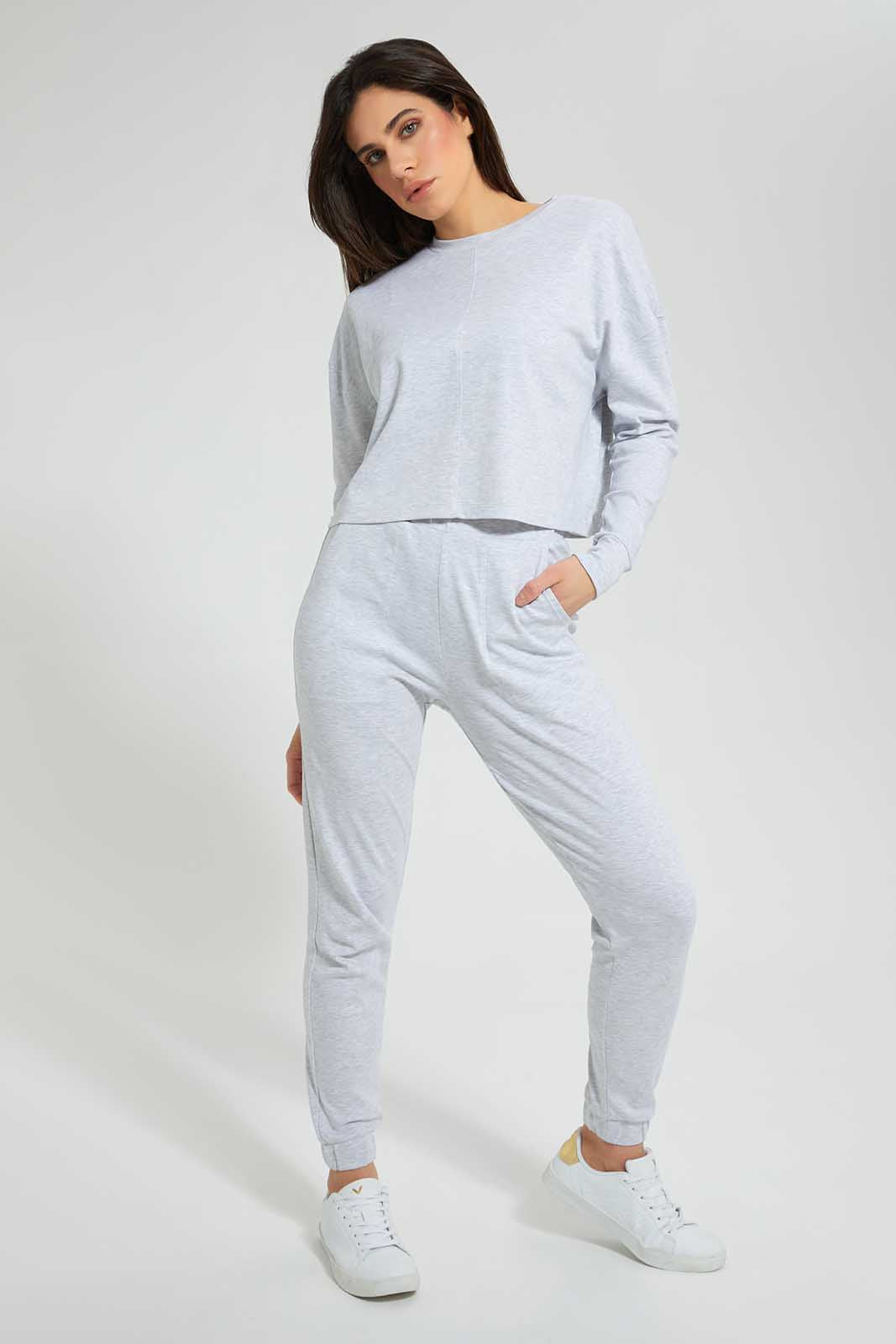 Redtag-Grey-Lightweight-Loungewear-Pant-Category:Joggers,-Colour:Grey,-Deals:4-For-90,-Deals:Sale,-Filter:Women's-Clothing,-S22C,-Sale-Women-APL,-Section:Women,-Women-Joggers,-Women-Loungewear-Pants-Women's-