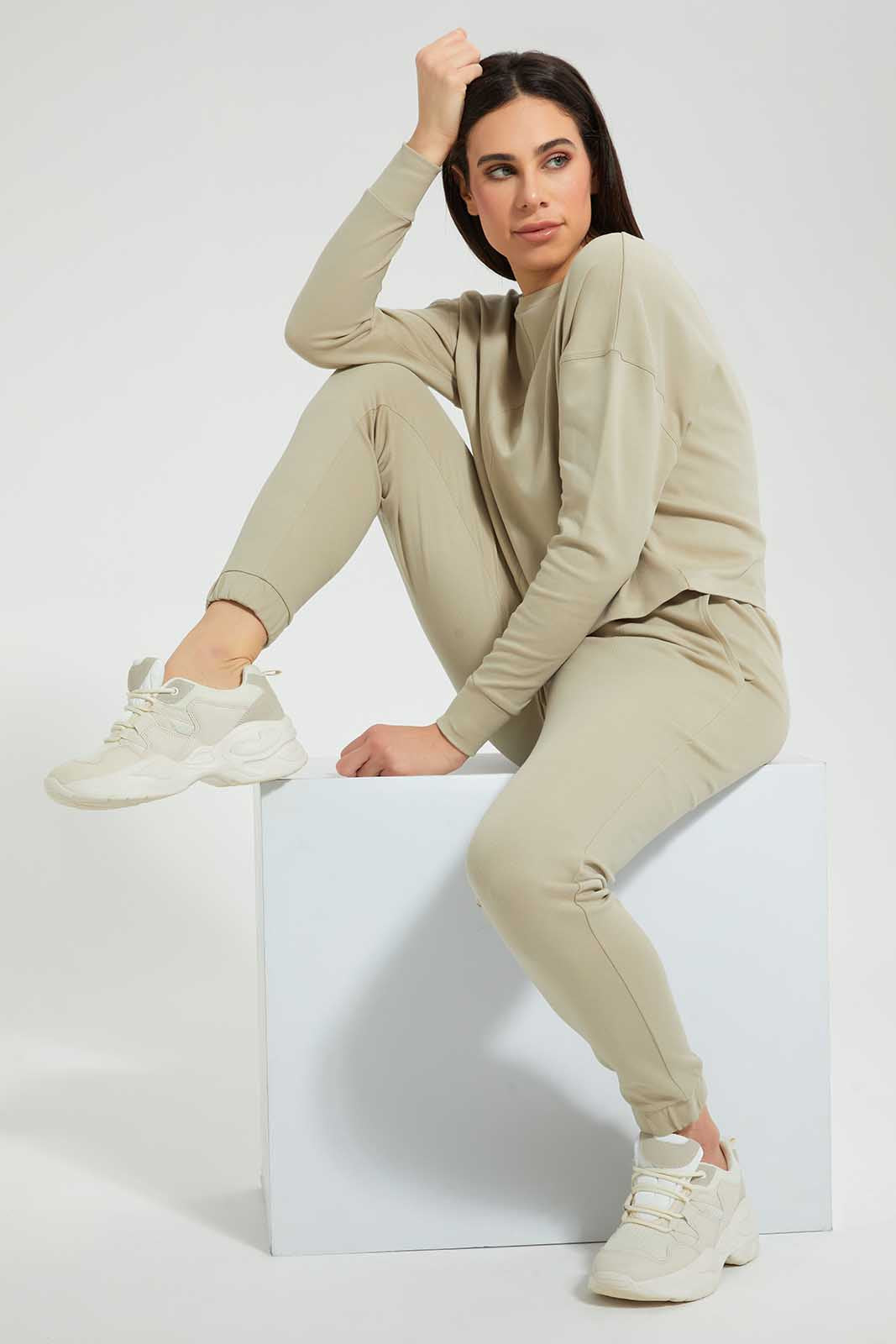 Redtag-Beige-Lightweight-Loungewear-Pant-Category:Joggers,-Colour:Beige,-Deals:4-For-90,-Deals:Sale,-Filter:Women's-Clothing,-S22C,-Sale-Women-APL,-Section:Women,-Women-Joggers,-Women-Loungewear-Pants-Women's-