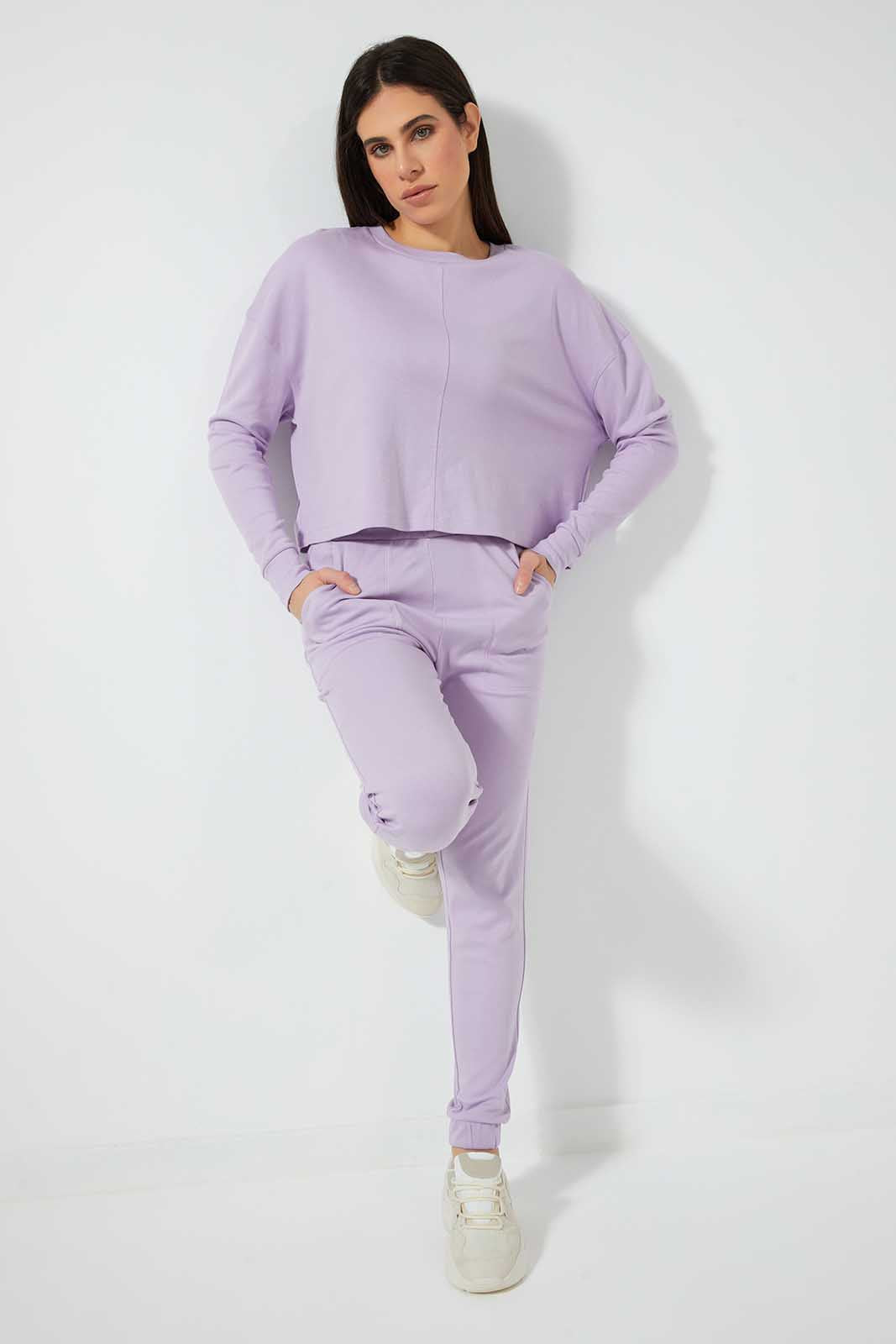 Redtag-Lilac-Lightweight-Sweatshirtss-Category:Sweatshirts,-Colour:Lilac,-Deals:4-For-90,-Deals:Sale,-Filter:Women's-Clothing,-S22C,-Sale-Women-APL,-Section:Women,-Women-Loungewear-Sweatshirts,-Women-Sweatshirts-Women's-