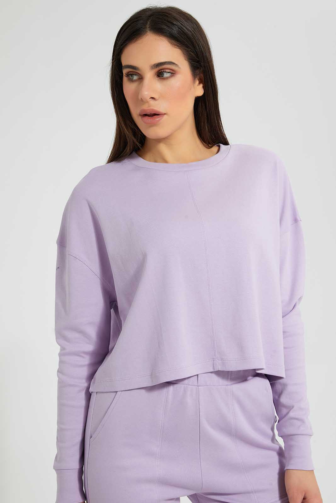 Redtag-Lilac-Lightweight-Sweatshirtss-Category:Sweatshirts,-Colour:Lilac,-Deals:4-For-90,-Deals:Sale,-Filter:Women's-Clothing,-S22C,-Sale-Women-APL,-Section:Women,-Women-Loungewear-Sweatshirts,-Women-Sweatshirts-Women's-