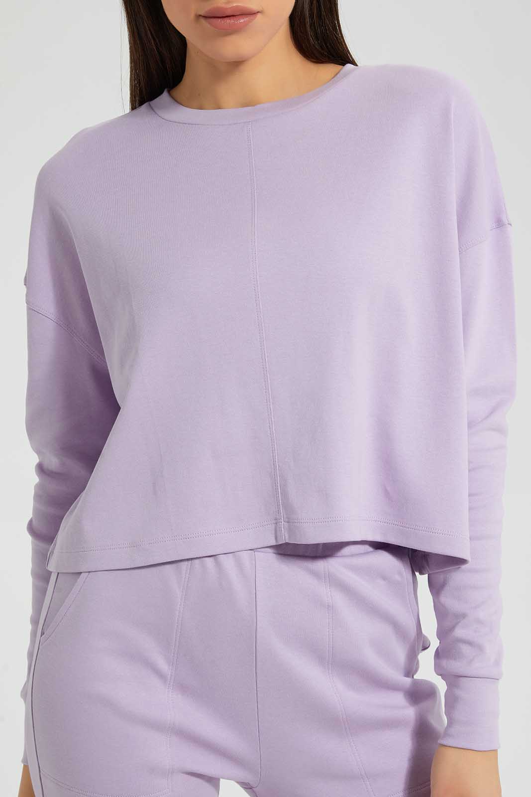 Redtag-Lilac-Lightweight-Sweatshirtss-Category:Sweatshirts,-Colour:Lilac,-Deals:4-For-90,-Deals:Sale,-Filter:Women's-Clothing,-S22C,-Sale-Women-APL,-Section:Women,-Women-Loungewear-Sweatshirts,-Women-Sweatshirts-Women's-