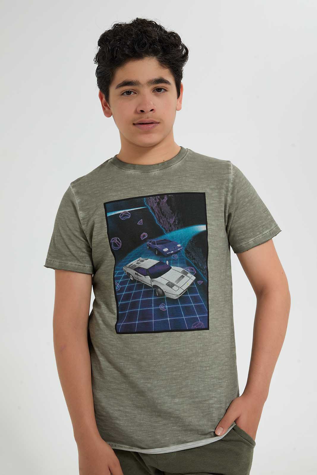 Olive Astronaut T-Shirt