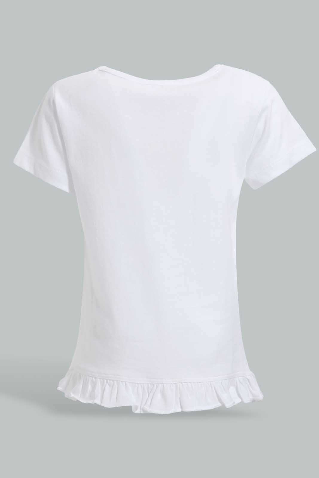 Redtag-Multi-Colour-2Pc-Pack-T-Shirt-Graphic-T-Shirts-Infant-Girls-3 to 24 Months