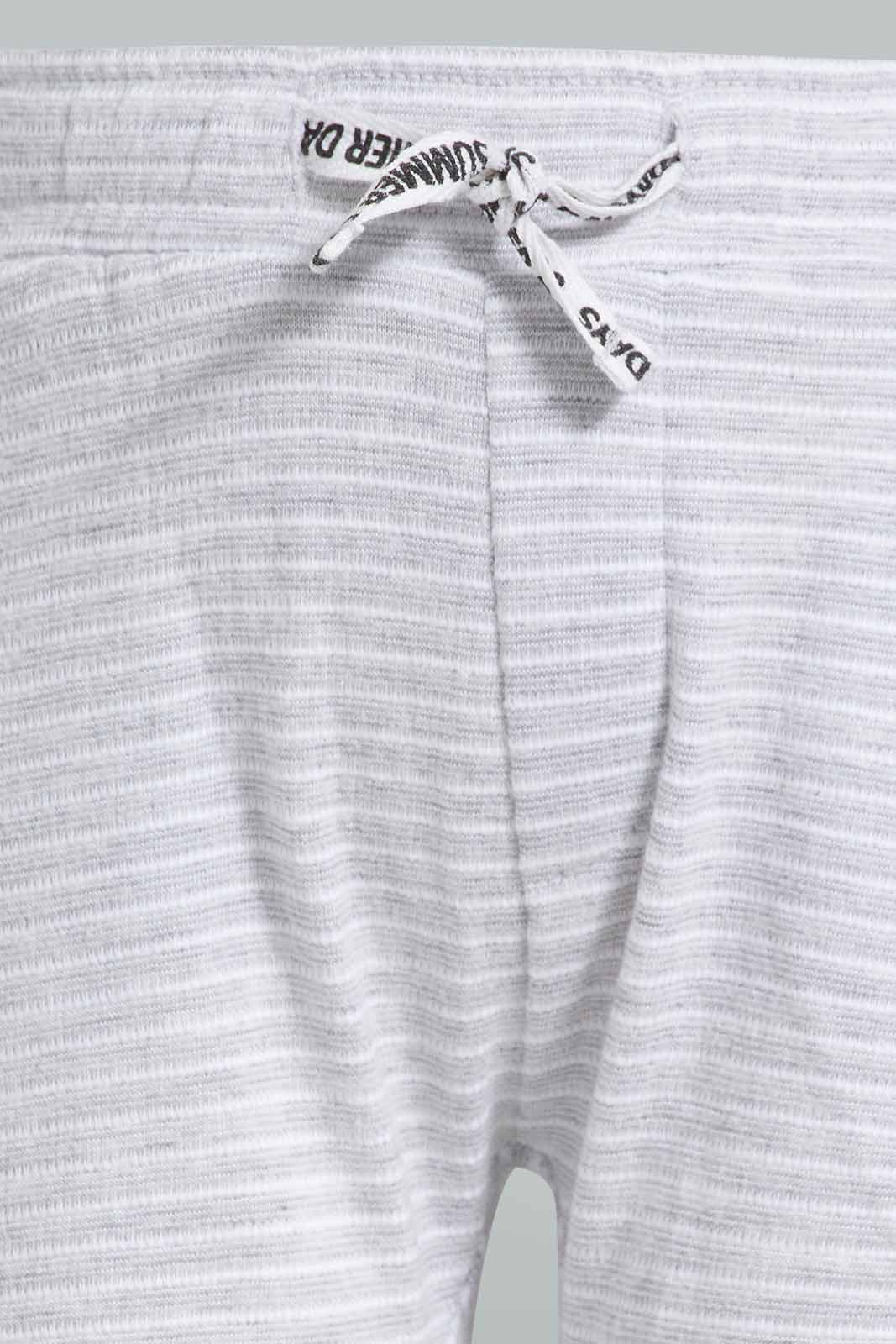 Redtag-Grey-Melange-Casual-Set-(2-Pack)-Category:Sets,-Colour:Grey,-Deals:New-In,-Filter:Infant-Boys-(3-to-24-Mths),-INB-Sets,-New-In-INB-APL,-Non-Sale,-S22C,-Section:Kidswear-Infant-Boys-
