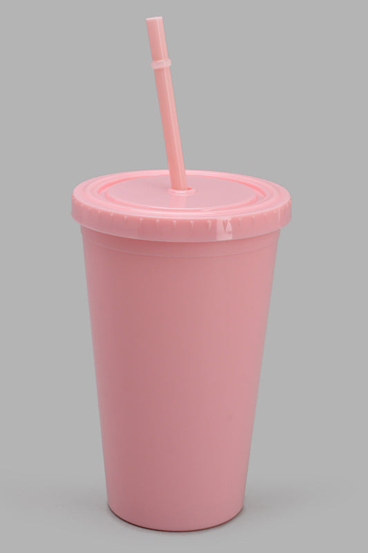 Redtag-Assorted-Straw-Cups-Pastel-Category:Bottles,-Colour:Assorted,-Filter:Travel-Accessories,-IMP-Bottles,-New-In,-New-In-IMP-ACC,-Non-Sale,-S22C,-Section:Travel-Home-Accessories-