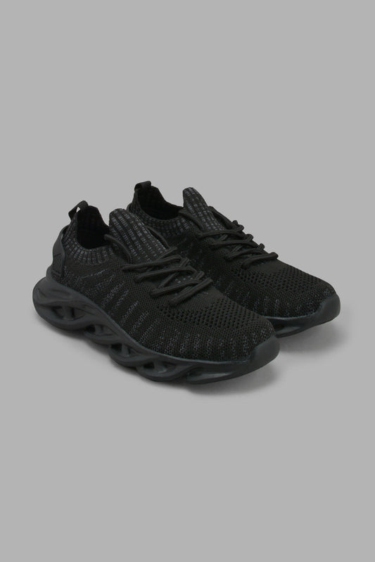 Redtag-Triple-Black-Chunky-Sneaker-BSR-Trainers,-Category:Trainers,-Colour:Black,-Filter:Boys-Footwear-(5-to-14-Yrs),-New-In,-New-In-BSR-FOO,-Non-Sale,-S22C,-Section:Boys-(0-to-14Yrs)-Senior-Boys-5 to 14 Years