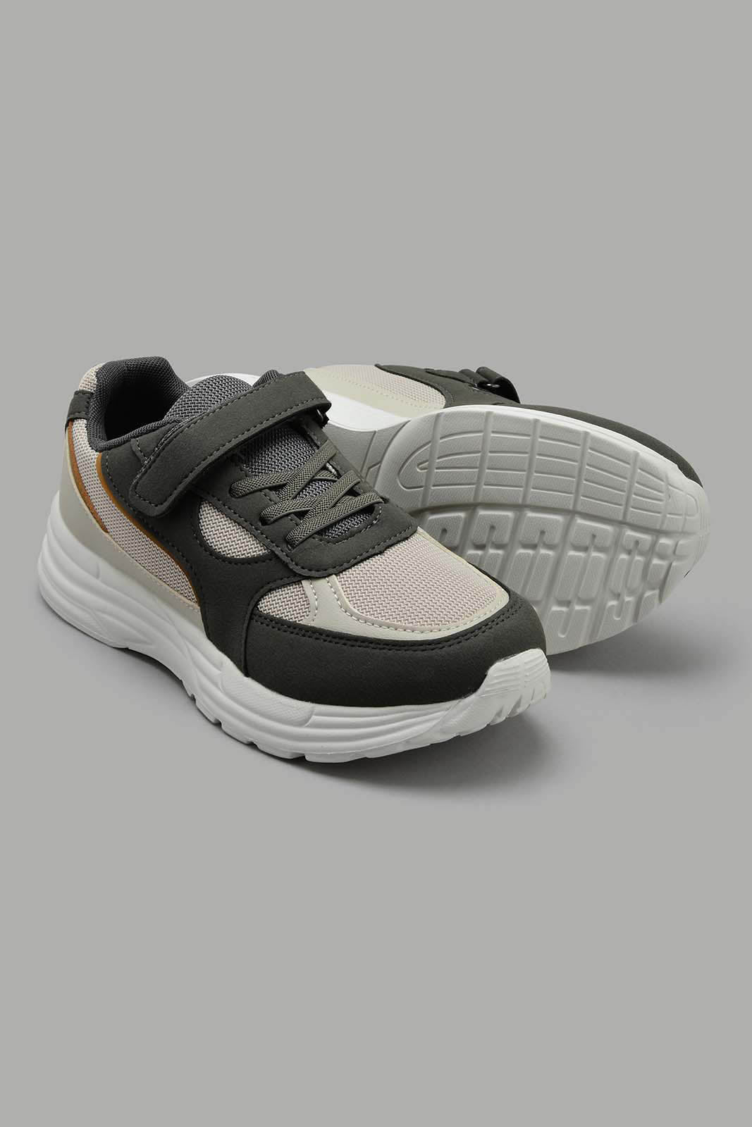 Redtag-Grey-Fabric-Block-Sneaker-BSR-Trainers,-Category:Trainers,-Colour:Grey,-Filter:Boys-Footwear-(5-to-14-Yrs),-New-In,-New-In-BSR-FOO,-Non-Sale,-Section:Boys-(0-to-14Yrs),-W22O-Senior-Boys-5 to 14 Years