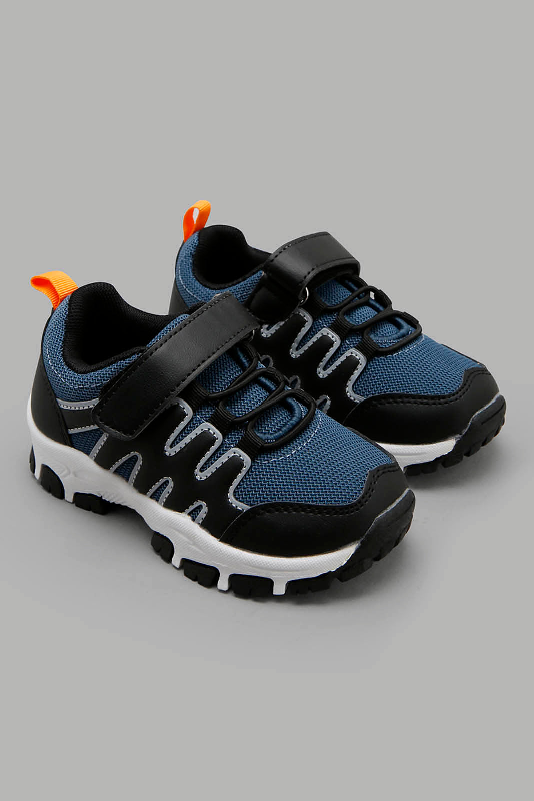 Redtag-Navy-Rubber-Overlay-Trekker-BOY-Trainers,-Category:Trainers,-Colour:Navy,-Filter:Boys-Footwear-(3-to-5-Yrs),-New-In,-New-In-BOY-FOO,-Non-Sale,-Section:Boys-(0-to-14Yrs),-W22O-Boys-3 to 5 Years
