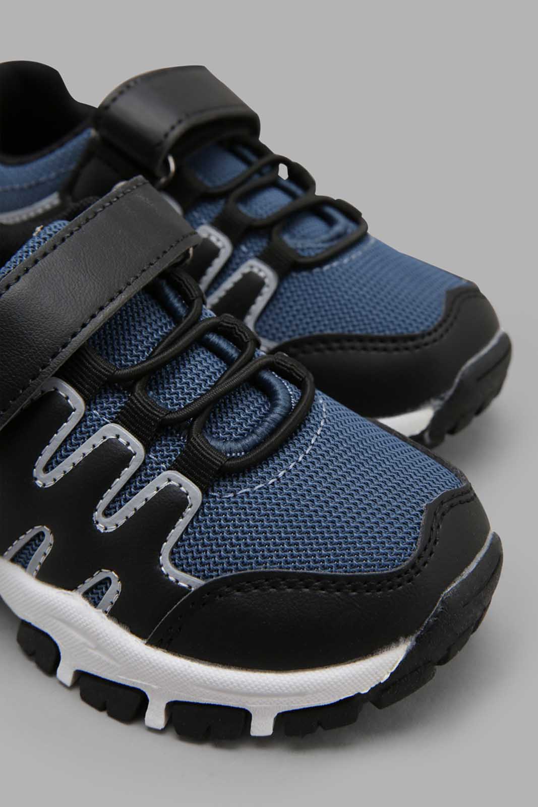 Redtag-Navy-Rubber-Overlay-Trekker-BOY-Trainers,-Category:Trainers,-Colour:Navy,-Filter:Boys-Footwear-(3-to-5-Yrs),-New-In,-New-In-BOY-FOO,-Non-Sale,-Section:Boys-(0-to-14Yrs),-W22O-Boys-3 to 5 Years