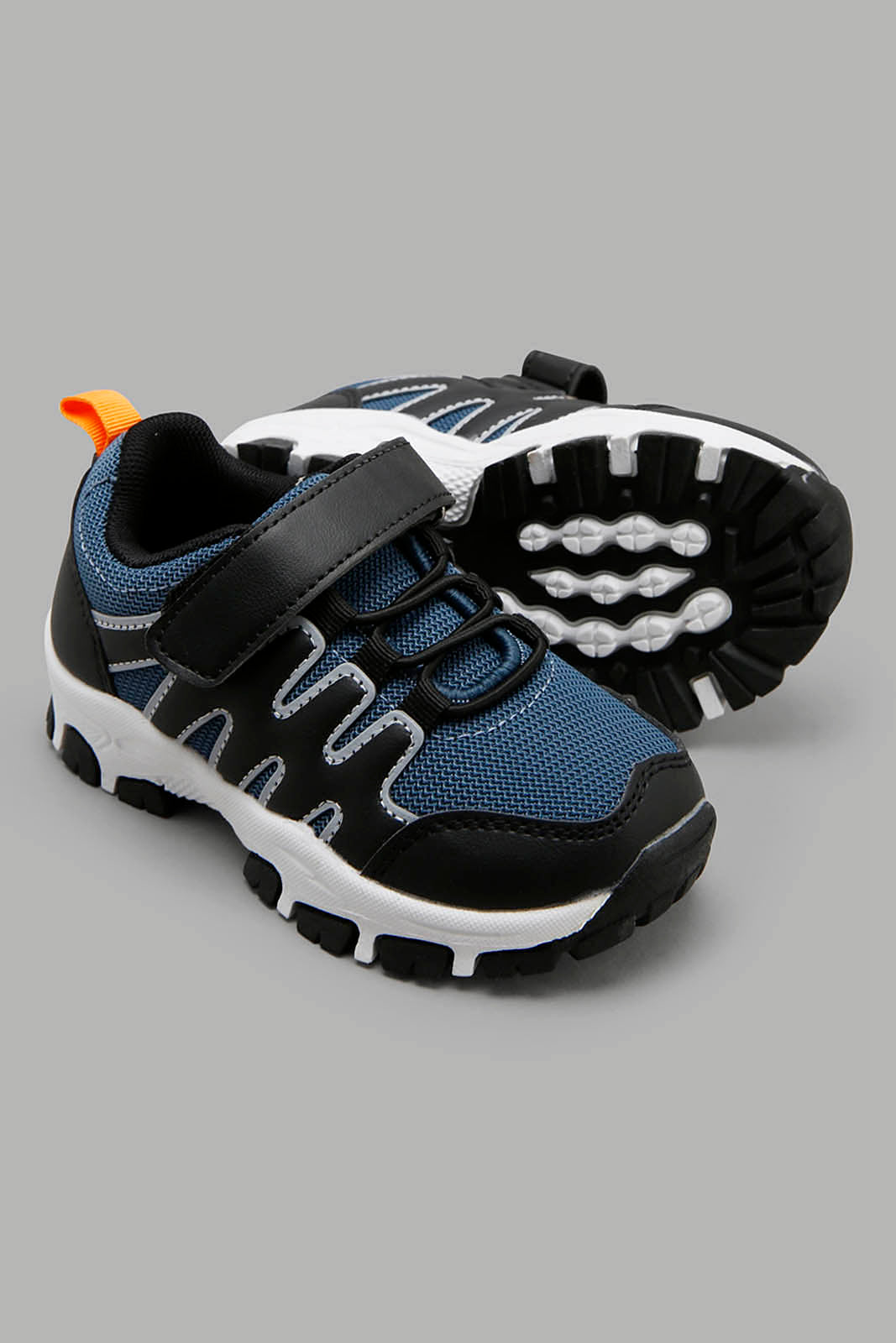 Redtag-Navy-Rubber-Overlay-Trekker-BOY-Trainers,-Category:Trainers,-Colour:Navy,-Filter:Boys-Footwear-(3-to-5-Yrs),-New-In,-New-In-BOY-FOO,-Non-Sale,-Section:Boys-(0-to-14Yrs),-W22O-Boys-3 to 5 Years